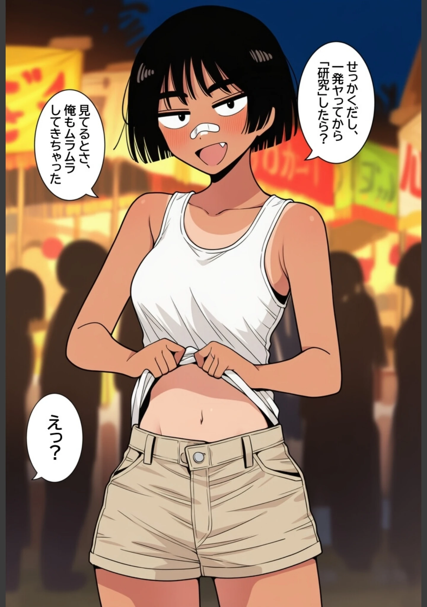 「孕ませ村のボーイッシュ娘【モザイク版】（単話）」（ハラメウメ） 試し読み 6ページ目