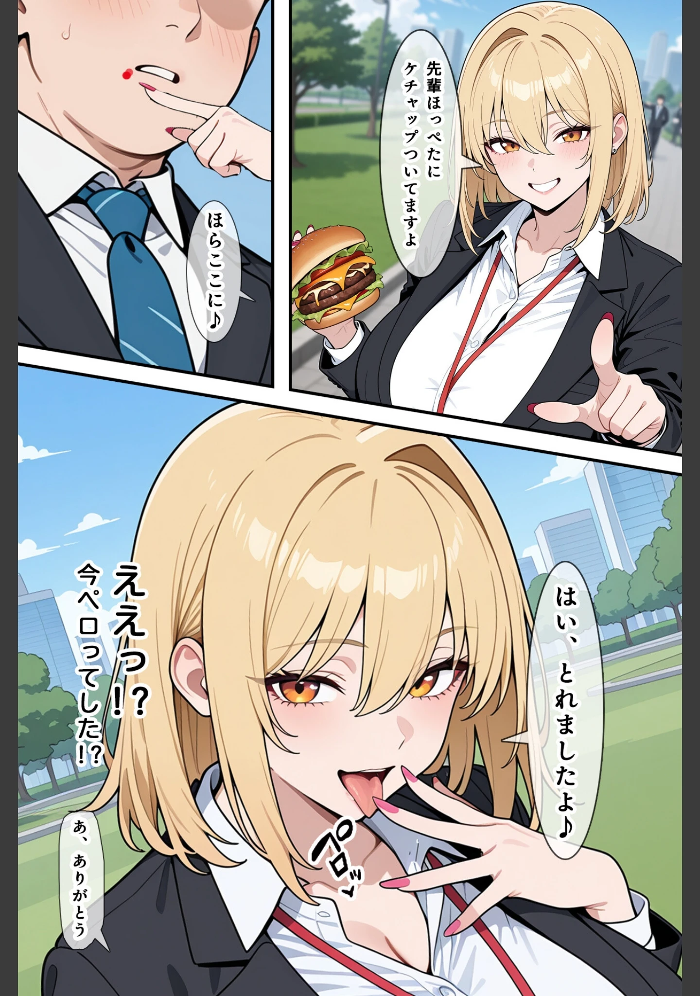 「あざとい系新卒ギャルにガチ恋されてしまった話【モザイク版】」（ベビーリーフ工房） 試し読み 6ページ目