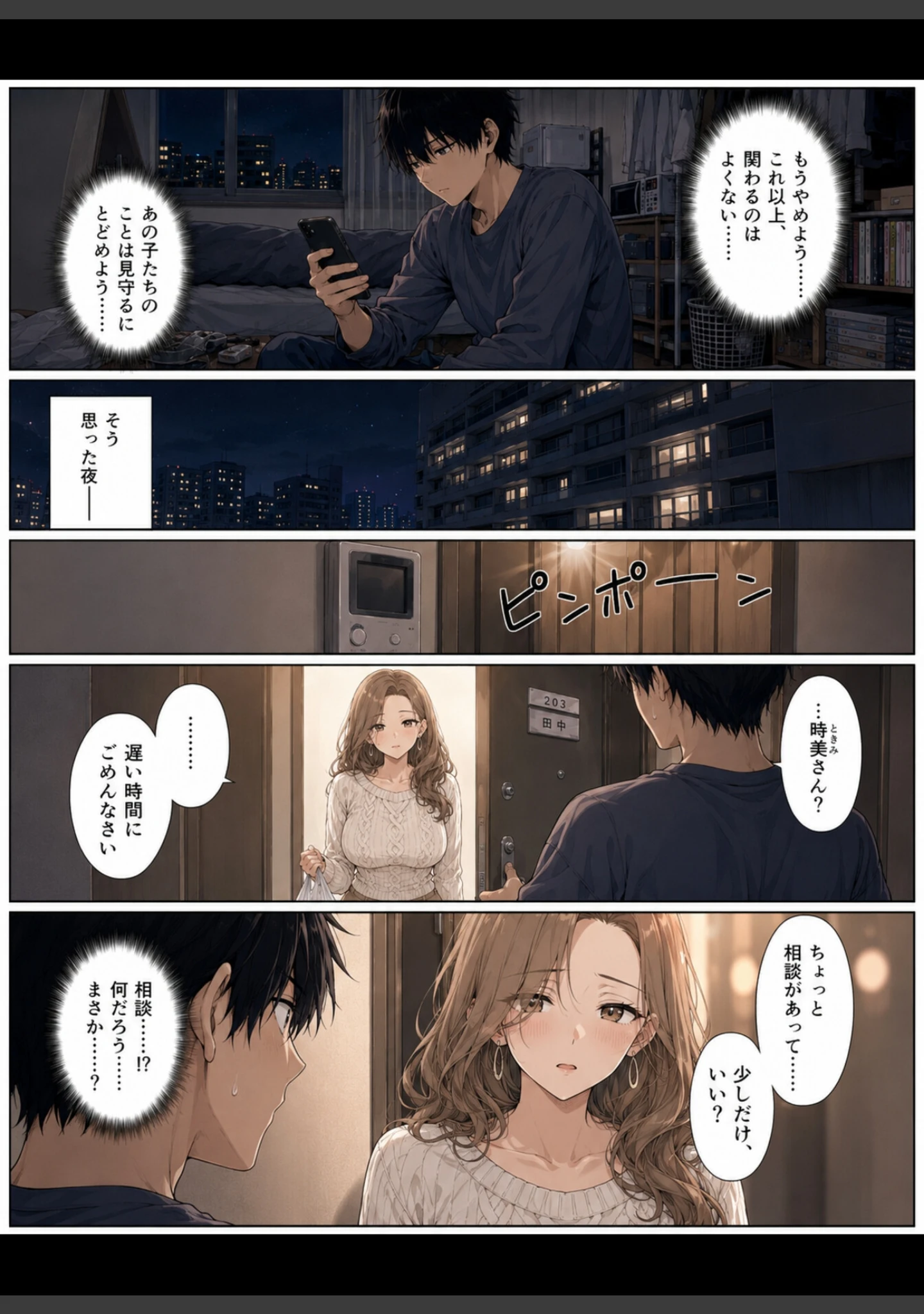 「押すたび、1万円消えるボタン…その度に隣の人妻が誘惑してくる。【モザイク版】」（かわいいラボ） 試し読み 2ページ目