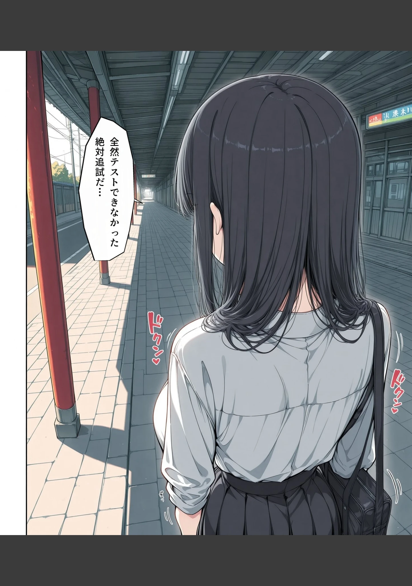 「真面目な女子校生が朝の満員電車で執拗に痴●された話【モザイク版】」（かわいいラボ） 試し読み 13ページ目