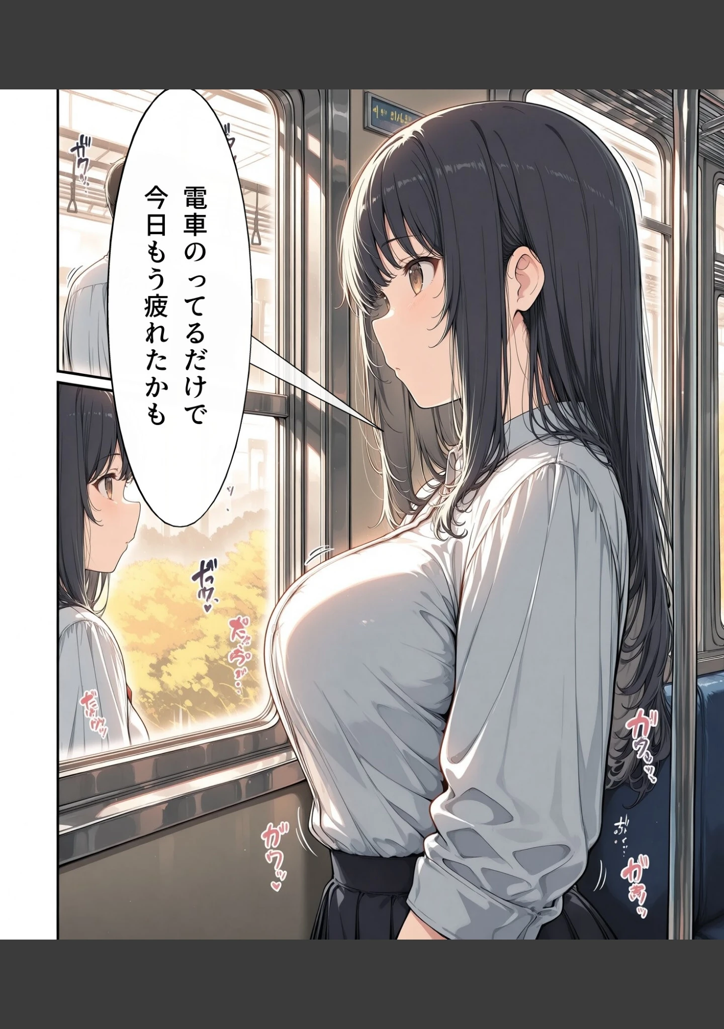 「真面目な女子校生が朝の満員電車で執拗に痴●された話【モザイク版】」（かわいいラボ） 試し読み 7ページ目