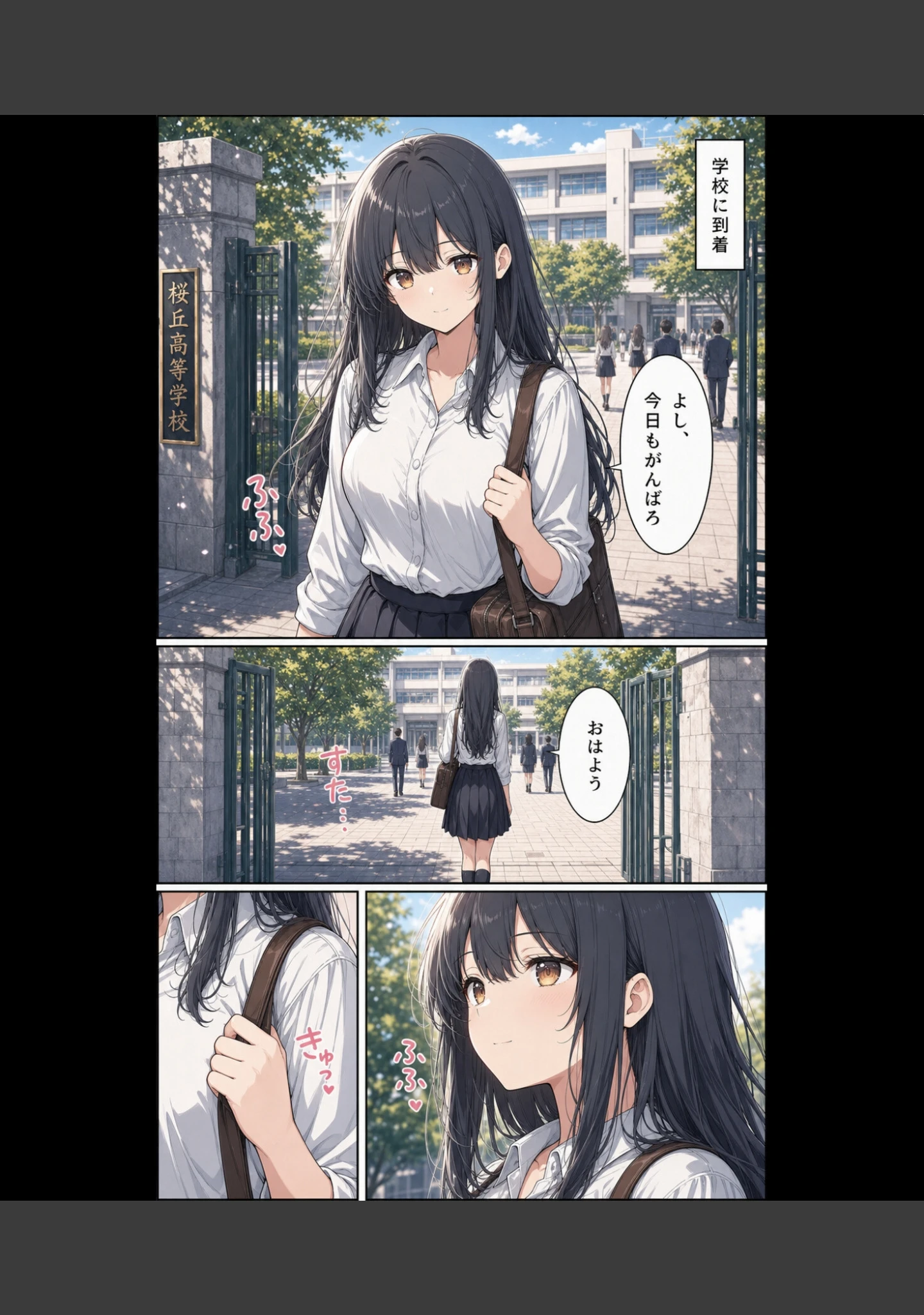 「真面目な女子校生が朝の満員電車で執拗に痴●された話【モザイク版】」（かわいいラボ） 試し読み 9ページ目