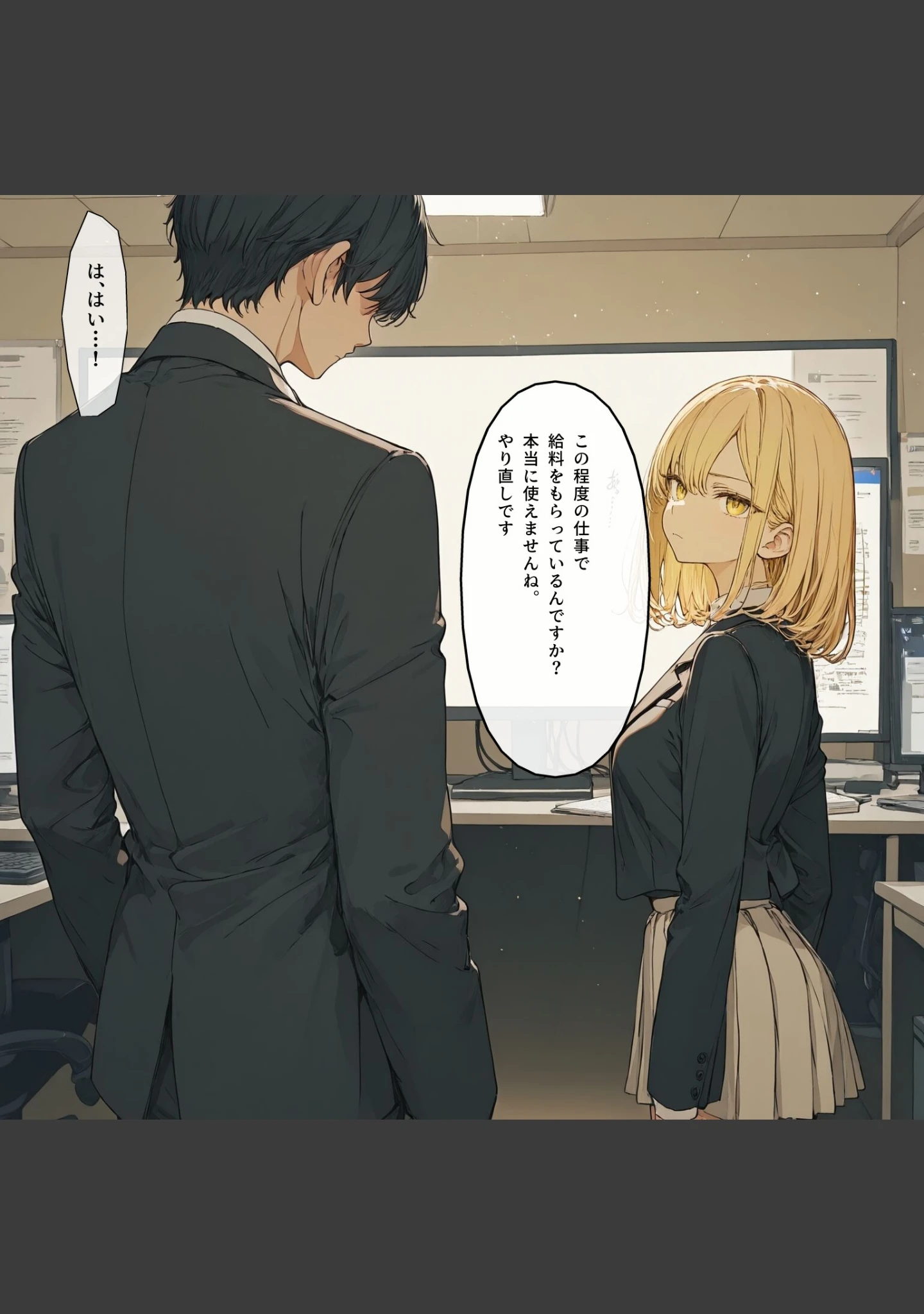 「オフィスで逆襲！理不尽パワハラに耐えかねた部下が爆乳を犯し肉奴●に落とす一夜【モザイク版】」（かわいいラボ） 試し読み 3ページ目