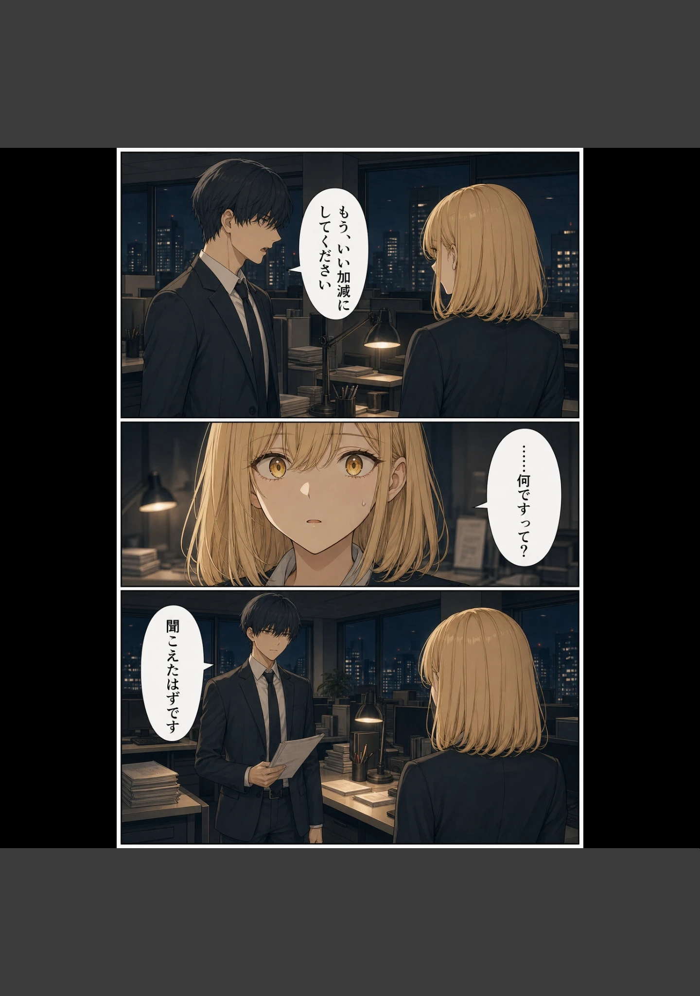 「オフィスで逆襲！理不尽パワハラに耐えかねた部下が爆乳を犯し肉奴●に落とす一夜【モザイク版】」（かわいいラボ） 試し読み 7ページ目