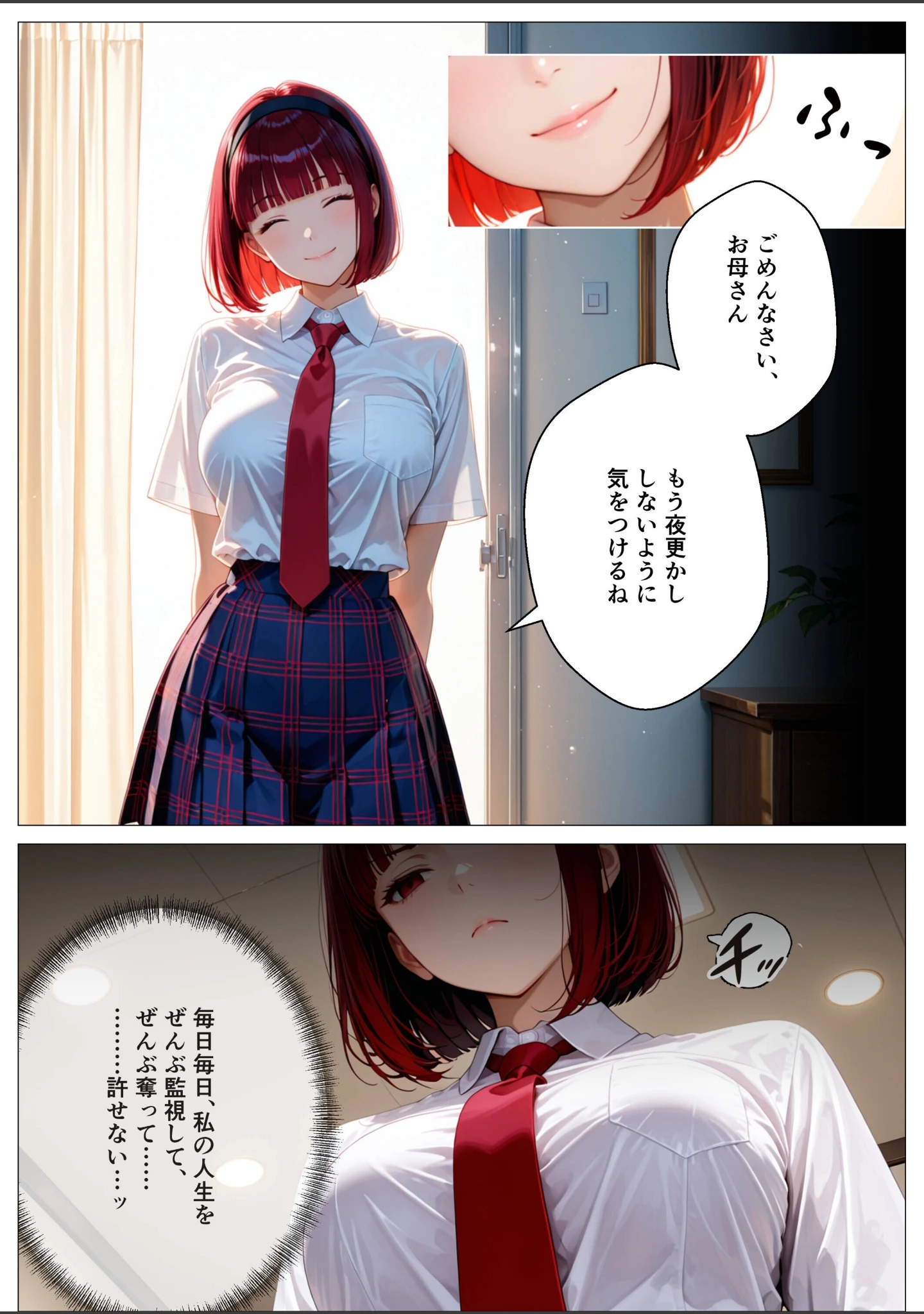 「家族乗っ取り計画 〜厳格母を完全支配し家族を乗っ取ってみた〜【モザイク版】」（オナット製造） 試し読み 5ページ目