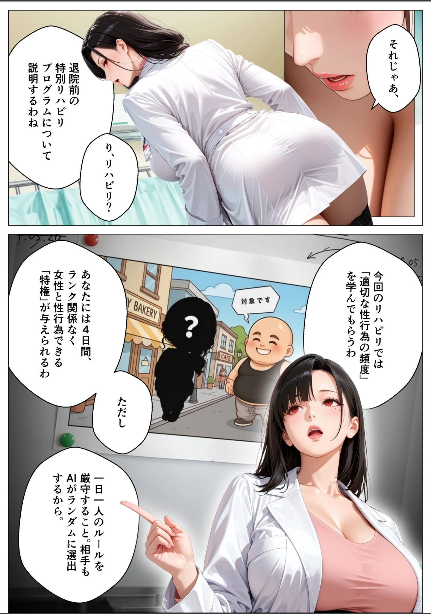 「精子至上主義 〜いかなる非同意性行為も正当化される街〜2【モザイク版】」（オナット製造） 試し読み 7ページ目