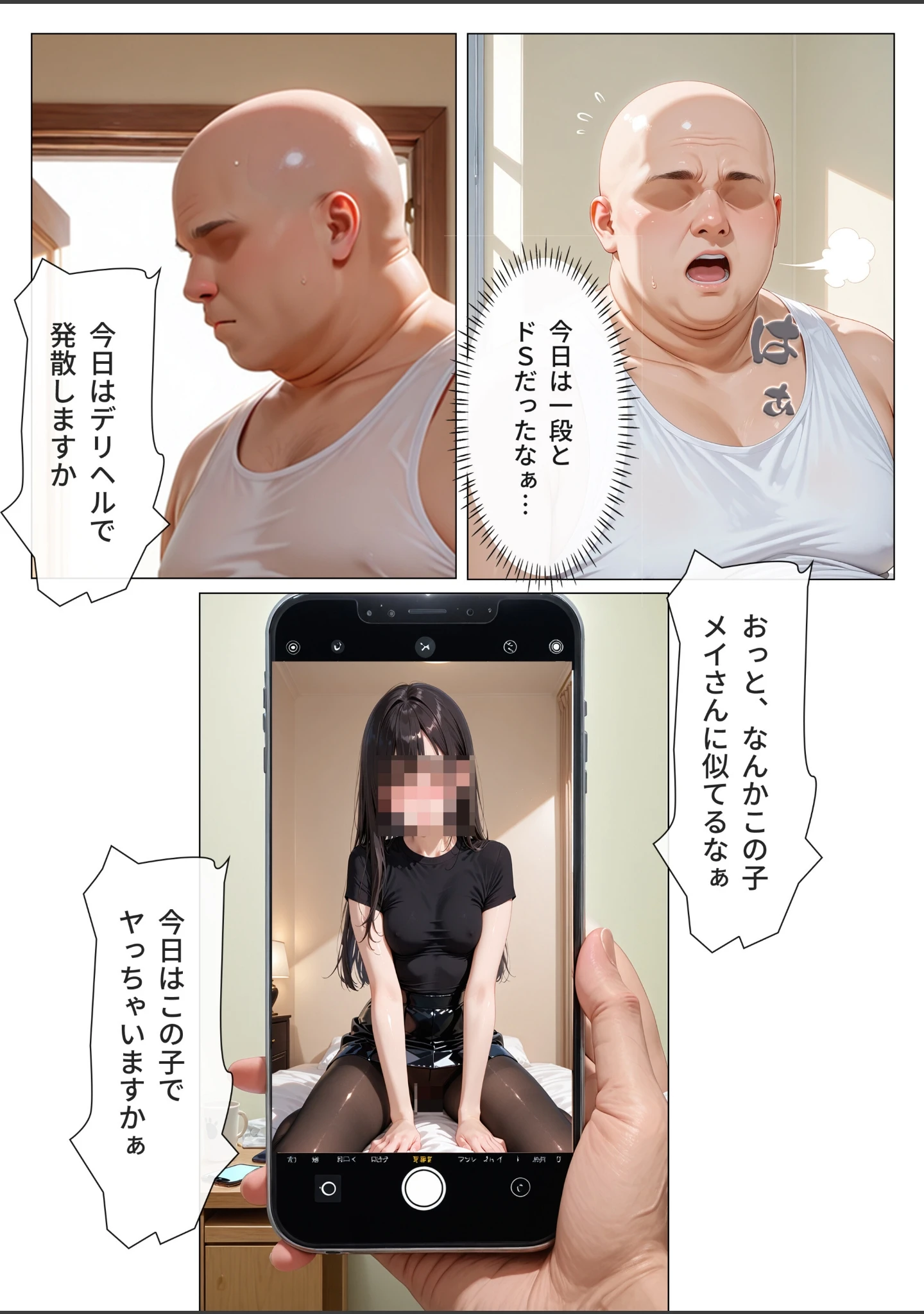 「デリヘル呼んだら生意気な家庭教師が来た【モザイク版】」（オナット製造） 試し読み 6ページ目