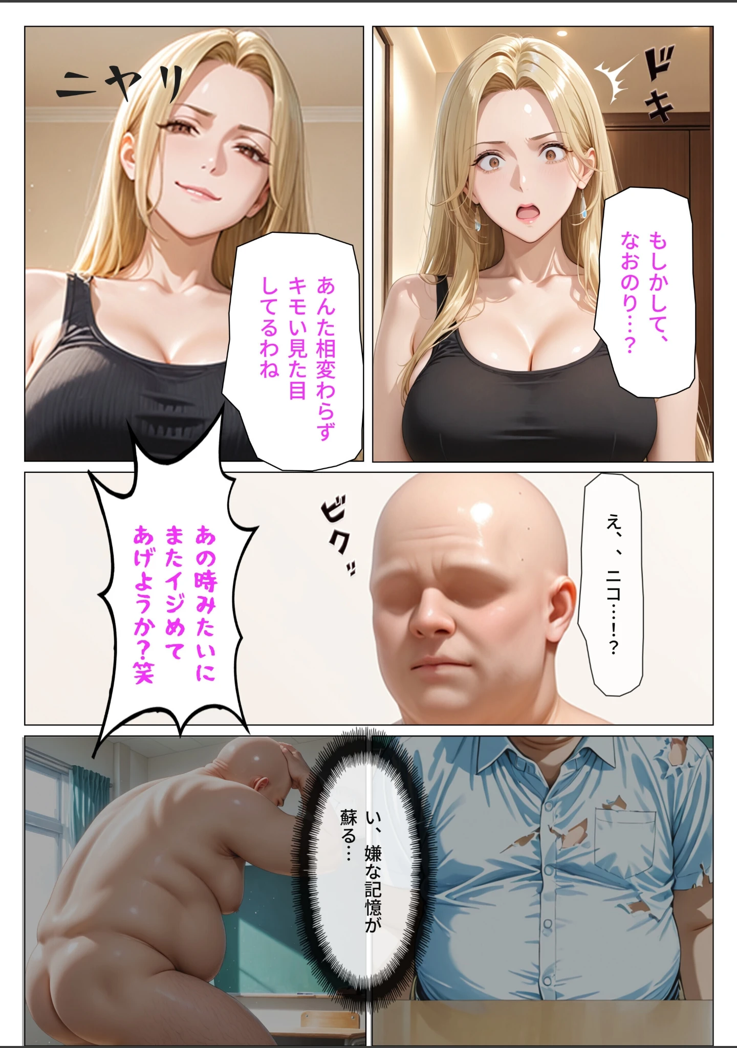 「デリヘル呼んだら元ヤンの人妻が来た【モザイク版】」（オナット製造） 試し読み 9ページ目