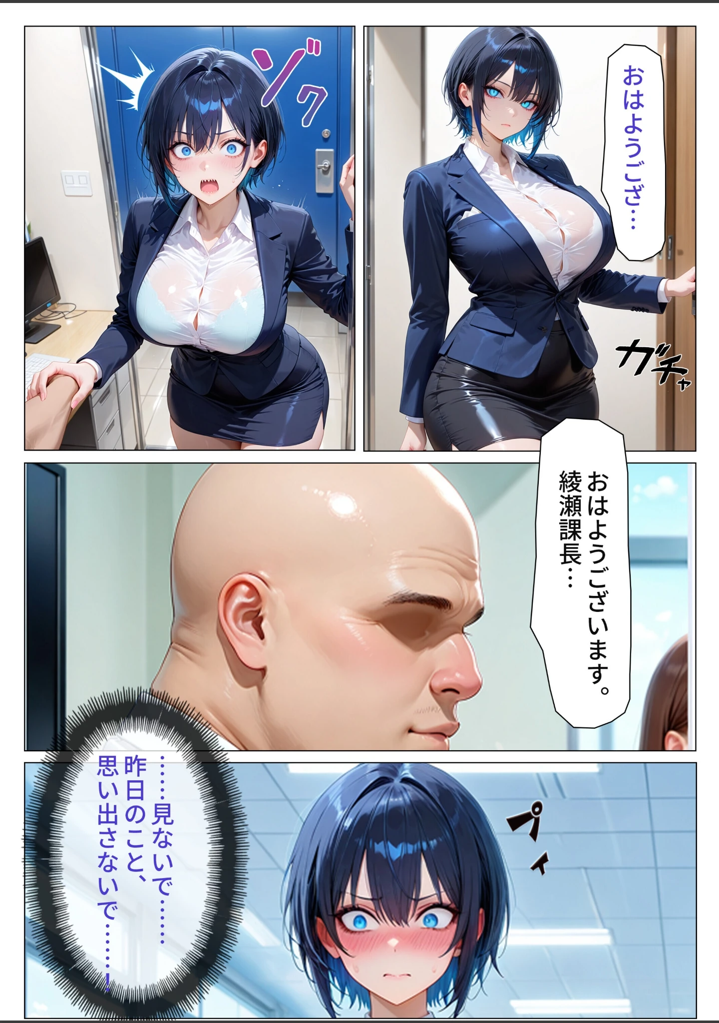 「デリヘル呼んだら性悪上司が来た【社内調教編】【モザイク版】」（オナット製造） 試し読み 3ページ目