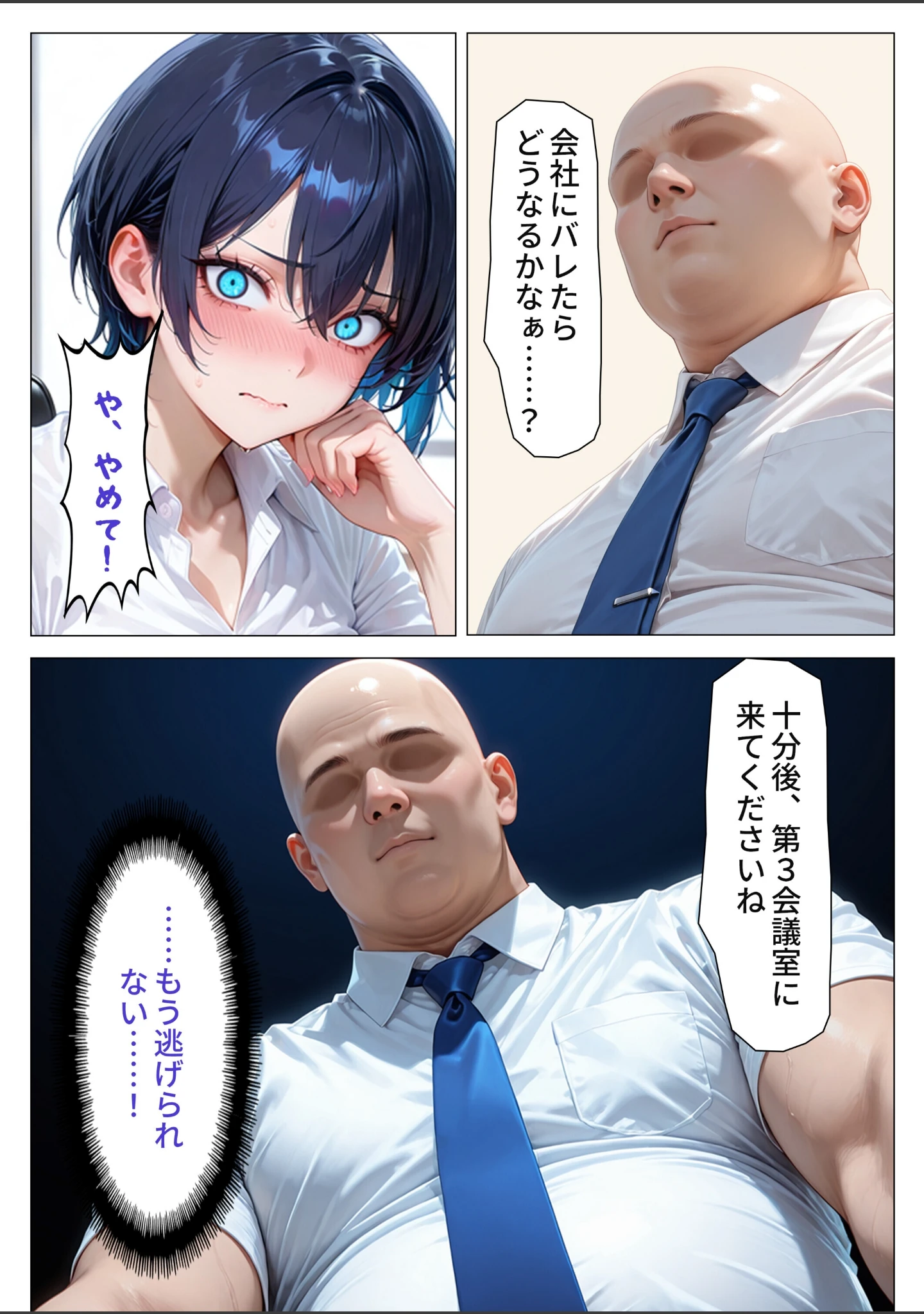 「デリヘル呼んだら性悪上司が来た【社内調教編】【モザイク版】」（オナット製造） 試し読み 5ページ目