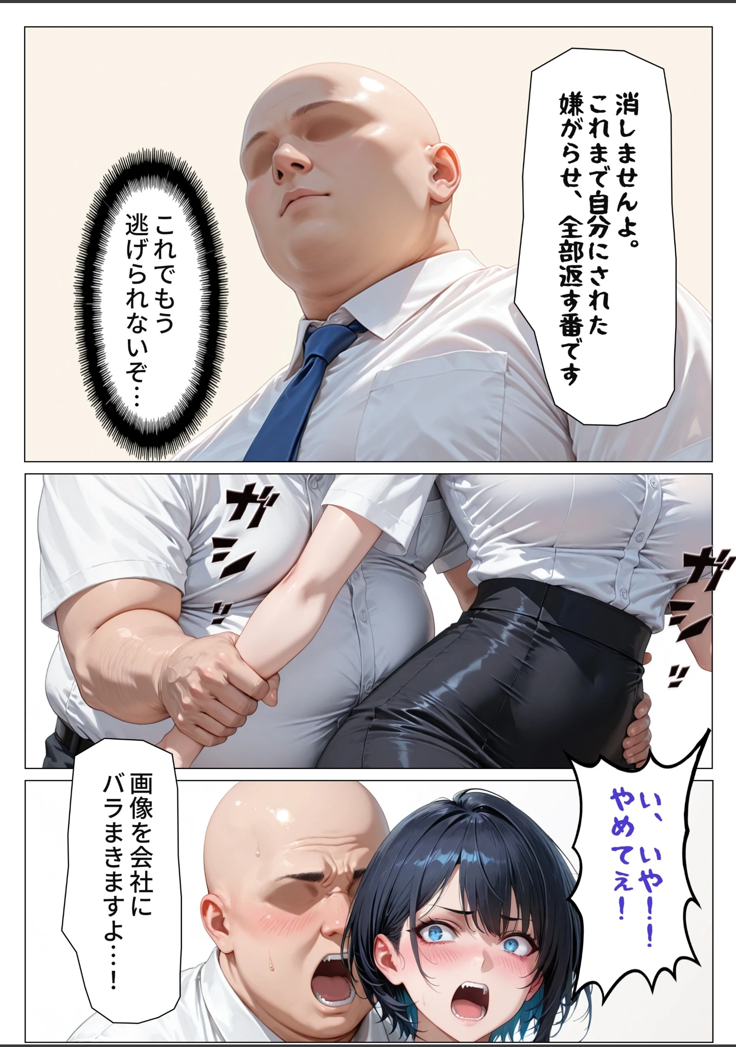 「デリヘル呼んだら性悪上司が来た【社内調教編】【モザイク版】」（オナット製造） 試し読み 8ページ目