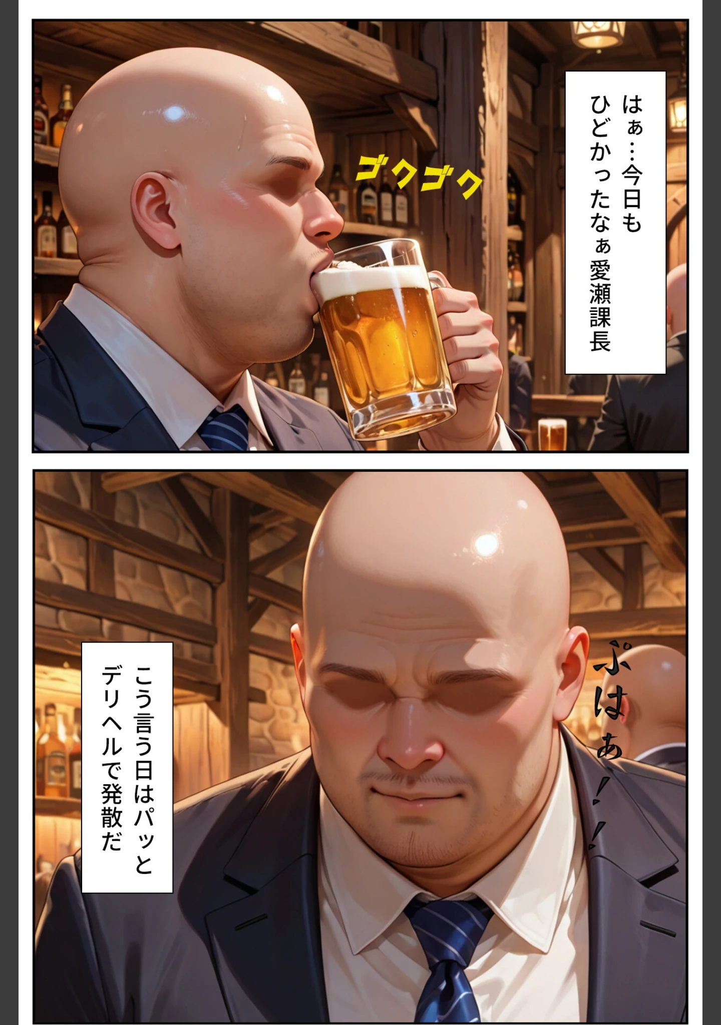 「デリヘルを呼んだら性悪な上司が来た【モザイク版】」（オナット製造） 試し読み 4ページ目