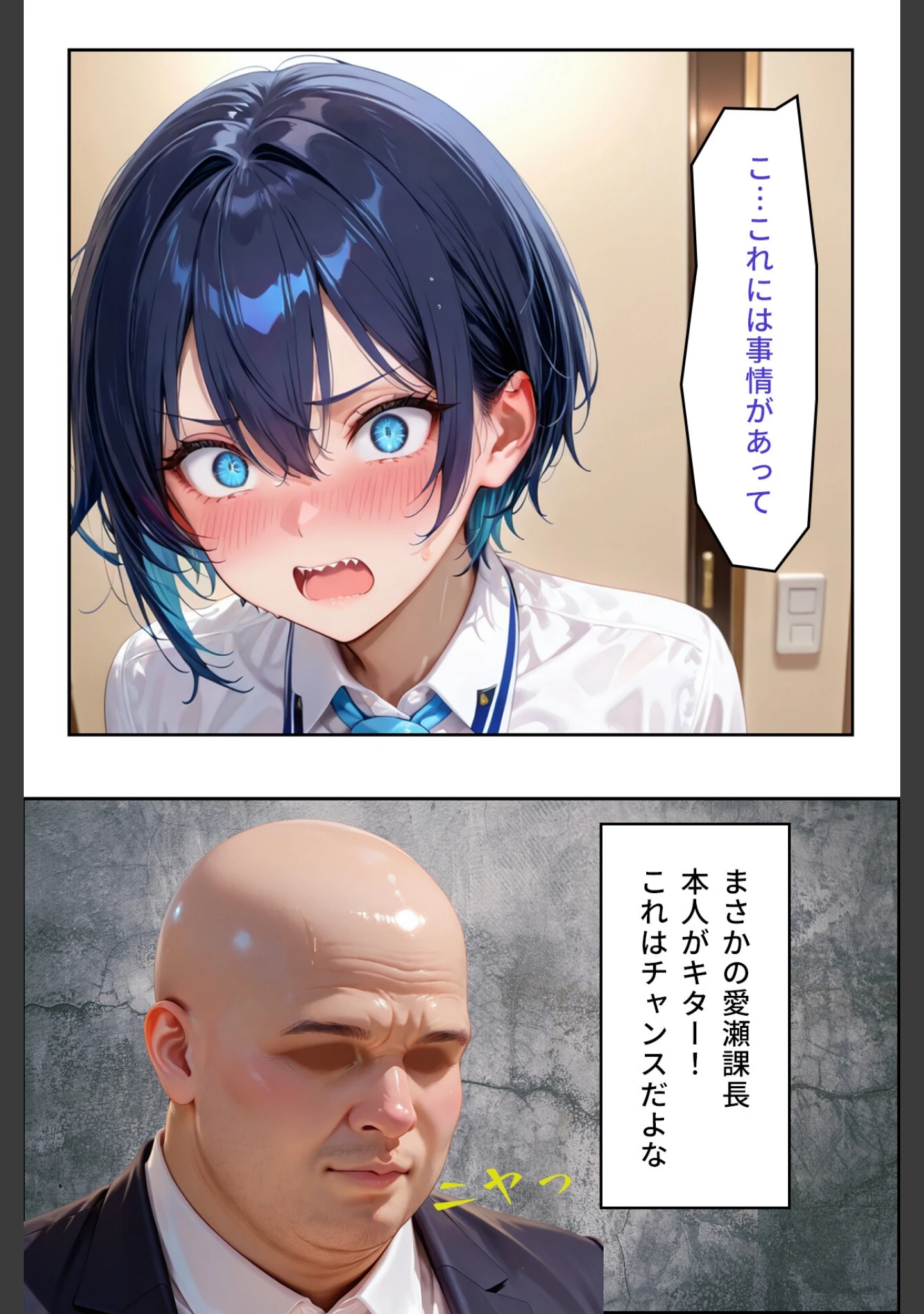 「デリヘルを呼んだら性悪な上司が来た【モザイク版】」（オナット製造） 試し読み 8ページ目