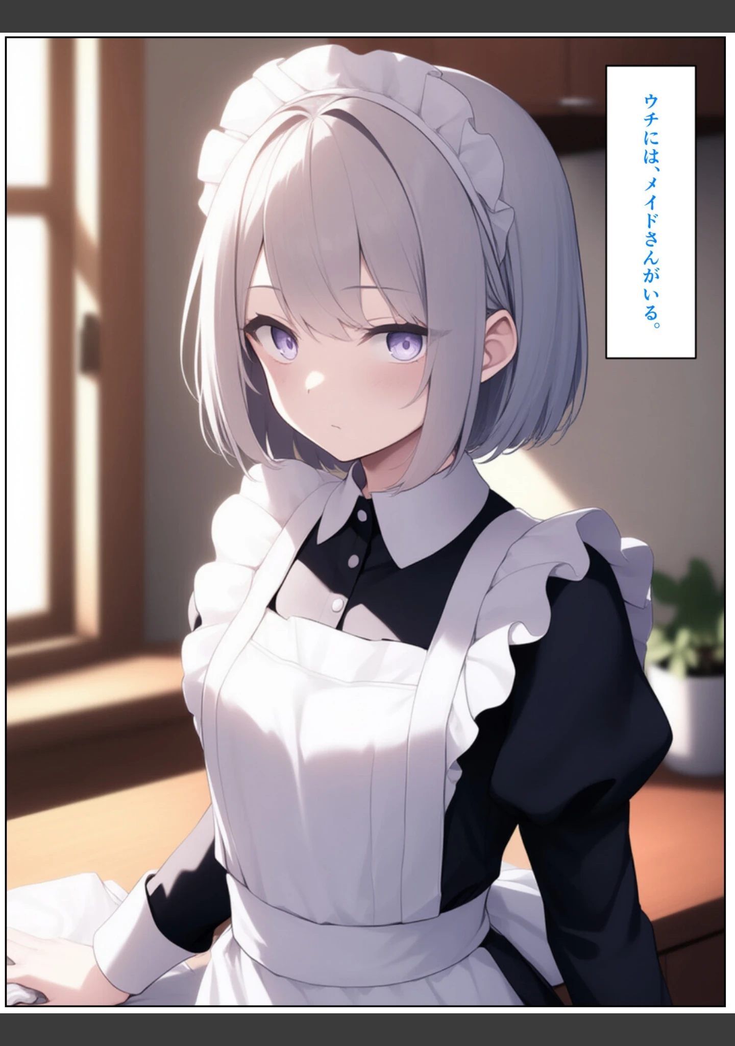 「無表情ジト目メイドさんをはずかしめたい！！【モザイク版】」（ぬぽぬぽらぼ） 試し読み 2ページ目