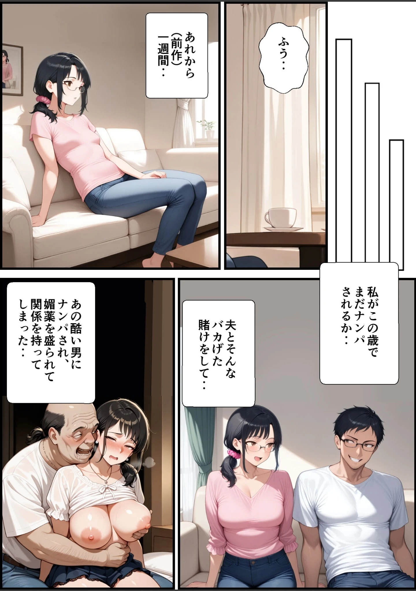 「妻が毒オジにふたたび媚薬を盛られた件【モザイク版】」（鮫島猛） 試し読み 3ページ目