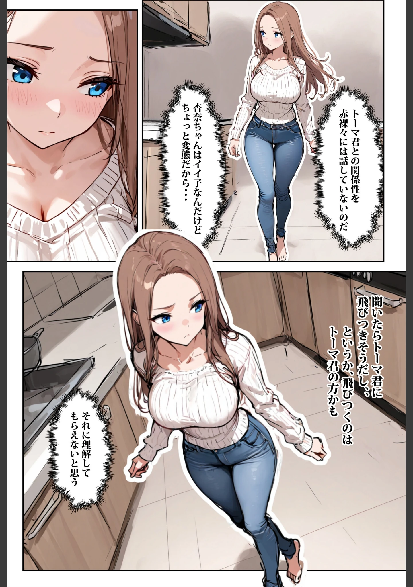 「どうせ、チンポ交換SEXするのに2人の妻があーだのこーだの【棒消し修正版】」（ロマンガールズ） 試し読み 13ページ目