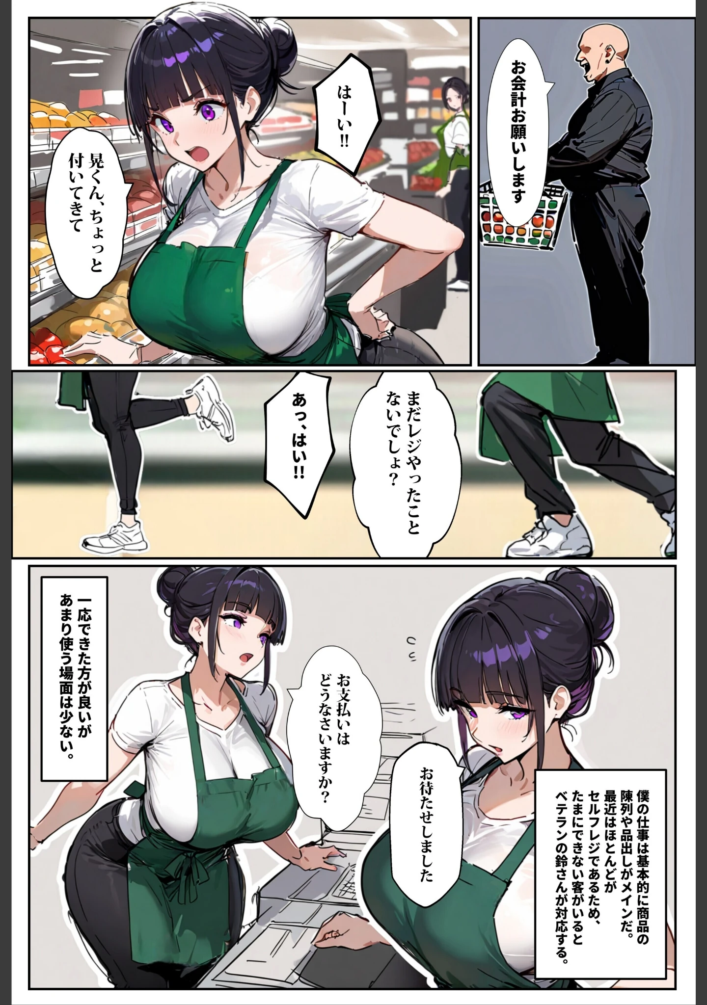 「バ先のパート主婦（28）に非モテ童貞の僕がイかされ続けた結果…【白抜き修正版】」（ロマンガールズ） 試し読み 6ページ目