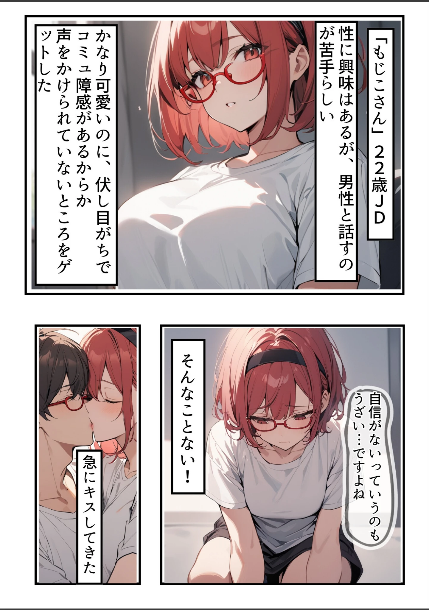 「久々に再会した初恋の相手とハプバーに行って、NTR未遂！？いちゃらぶSEXした話【白抜き修正版】（単話）」（ちんたらすこう） 試し読み 12ページ目