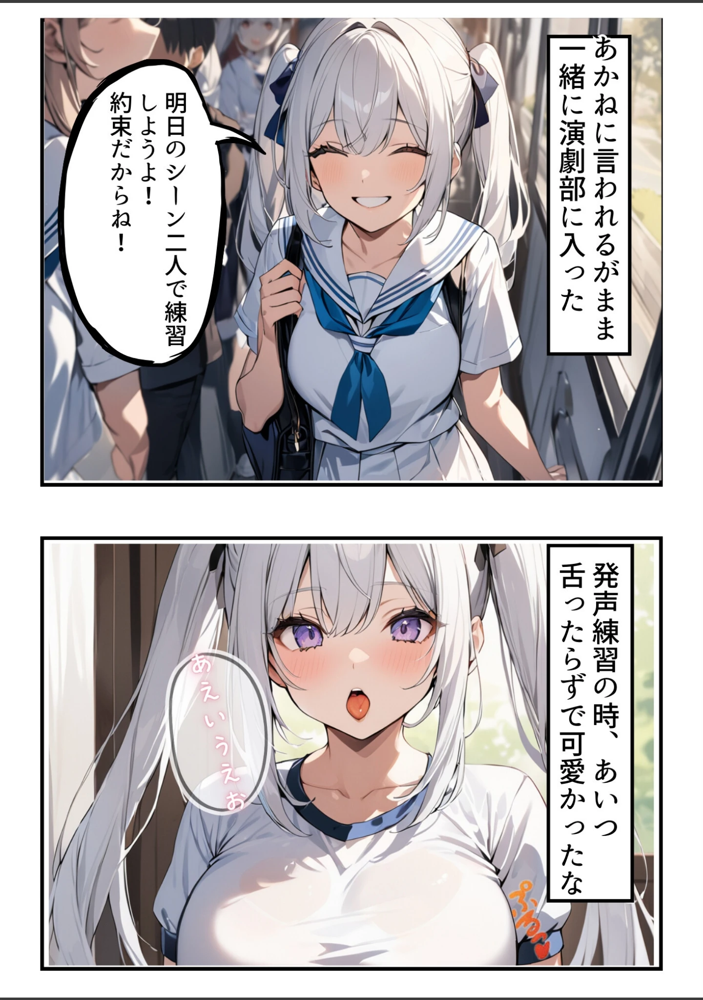 「久々に再会した初恋の相手とハプバーに行って、NTR未遂！？いちゃらぶSEXした話【白抜き修正版】（単話）」（ちんたらすこう） 試し読み 5ページ目