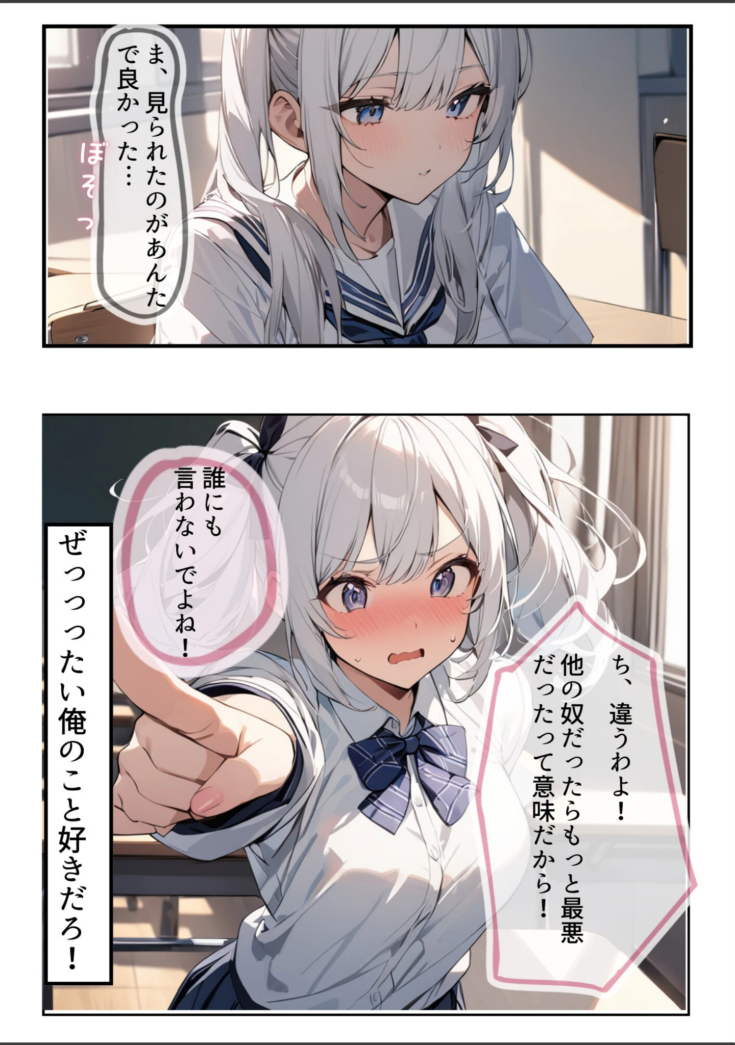 「久々に再会した初恋の相手とハプバーに行って、NTR未遂！？いちゃらぶSEXした話【白抜き修正版】（単話）」（ちんたらすこう） 試し読み 7ページ目
