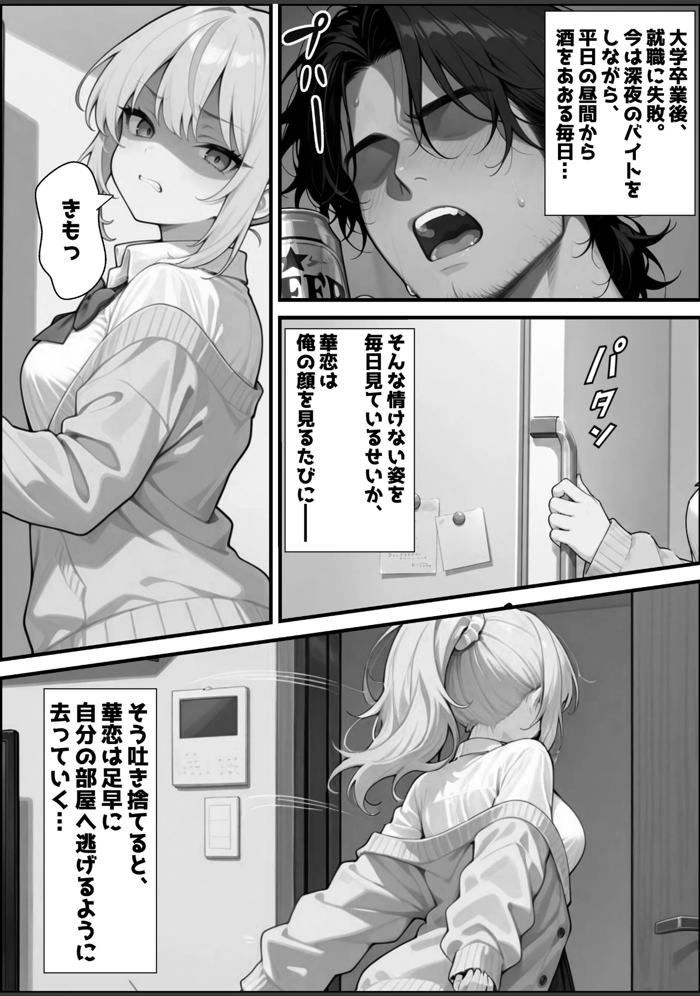 「ナマイキな義妹ギャルを俺の巨根でワカらせる！【白抜き修正版】（単話）」（愛罠） 試し読み 5ページ目