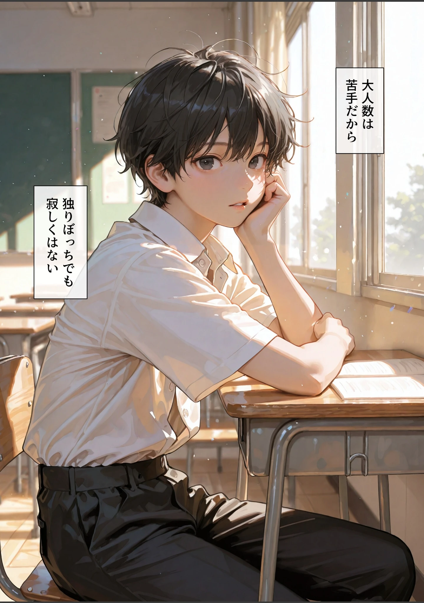 「処女と童貞のオタクな二人が発情し過ぎて精液まみれになった件【モザイク版】」（極彩色） 試し読み 3ページ目