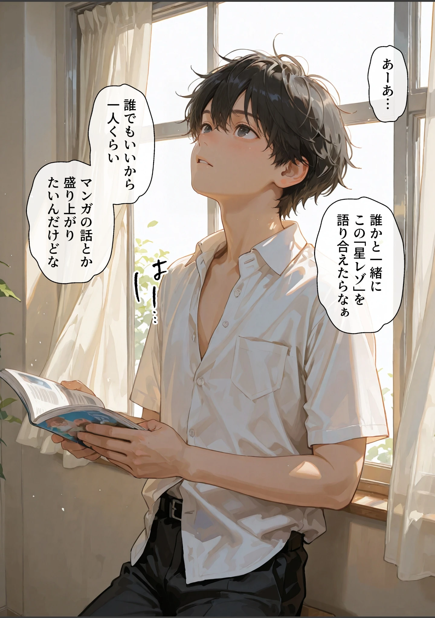 「処女と童貞のオタクな二人が発情し過ぎて精液まみれになった件【モザイク版】」（極彩色） 試し読み 7ページ目
