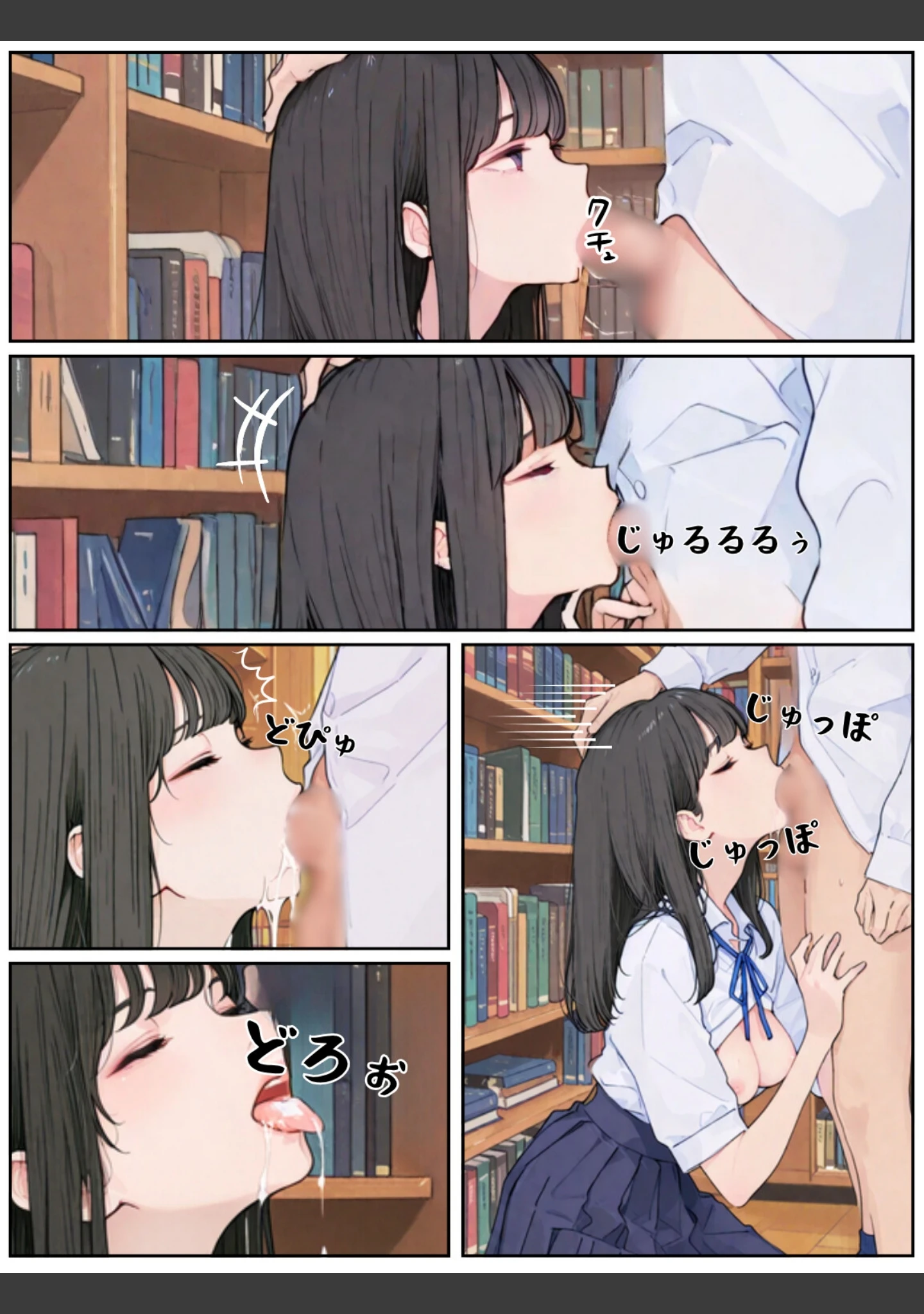 「おとなしい図書委員と二人きりになったらなんでもしてくれた（単話）」（カワイイ法人SJMアニメ） 試し読み 2ページ目