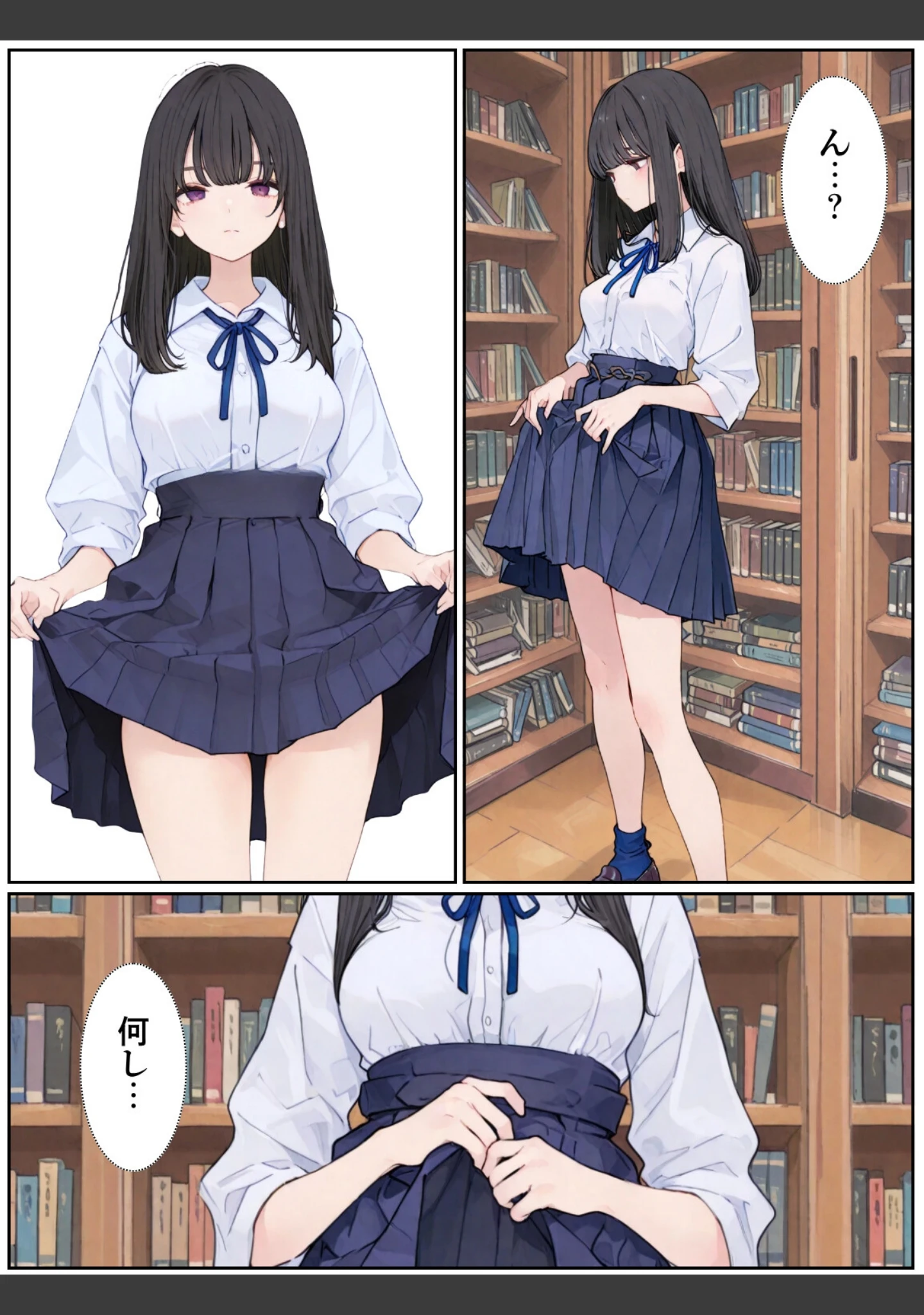 「おとなしい図書委員と二人きりになったらなんでもしてくれた（単話）」（カワイイ法人SJMアニメ） 試し読み 5ページ目