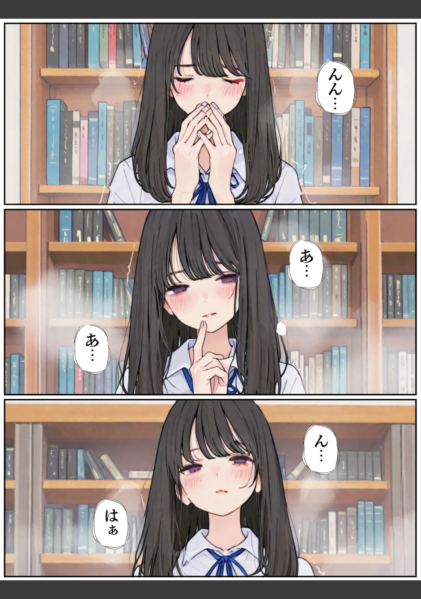 「おとなしい図書委員と二人きりになったらなんでもしてくれた（単話）」（カワイイ法人SJMアニメ） 試し読み 8ページ目
