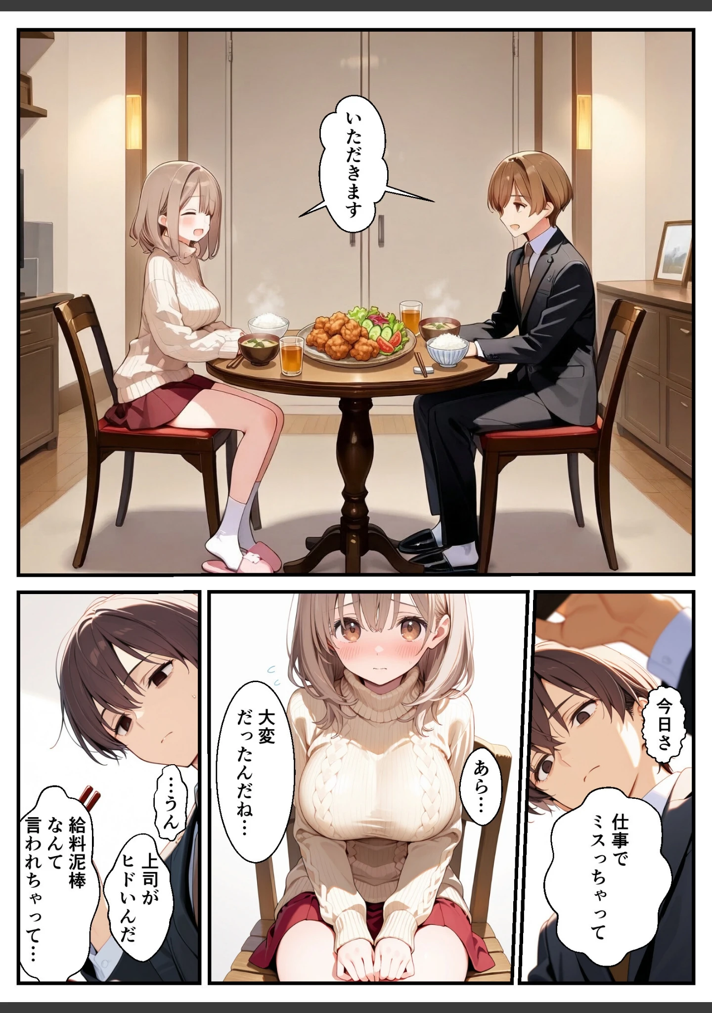 「甘やかし妻とラブラブエッチ【モザイク版】」（ルスタ） 試し読み 9ページ目