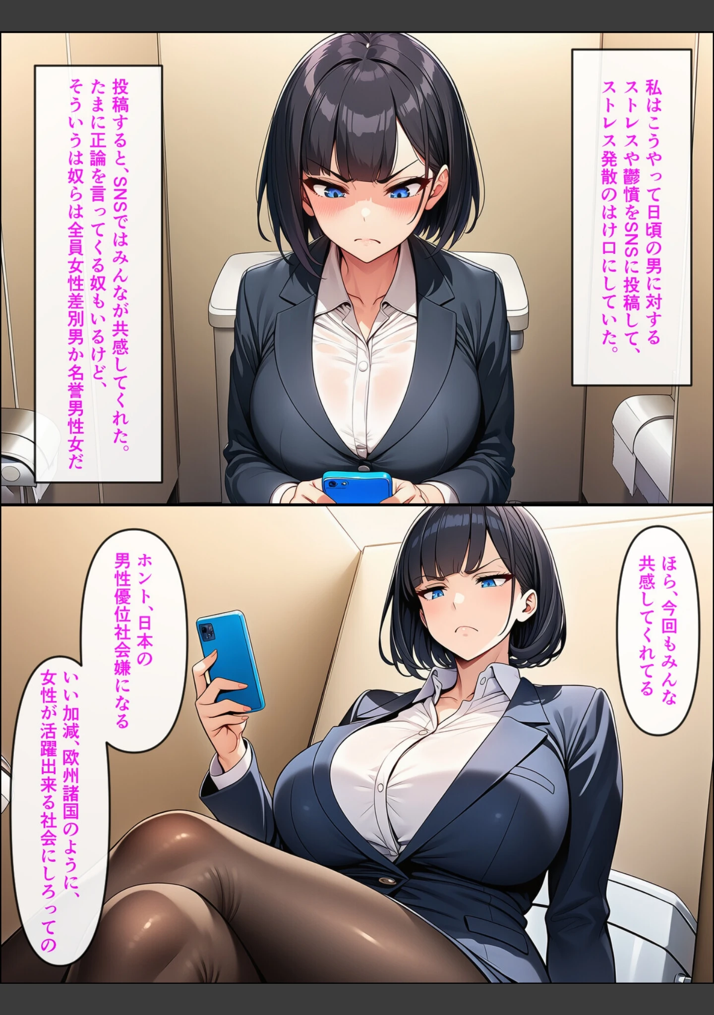 「アラサーこじらせOLが後輩くんとラブラブエッチする話【モザイク版】」（ぬぽぬぽらぼ） 試し読み 6ページ目