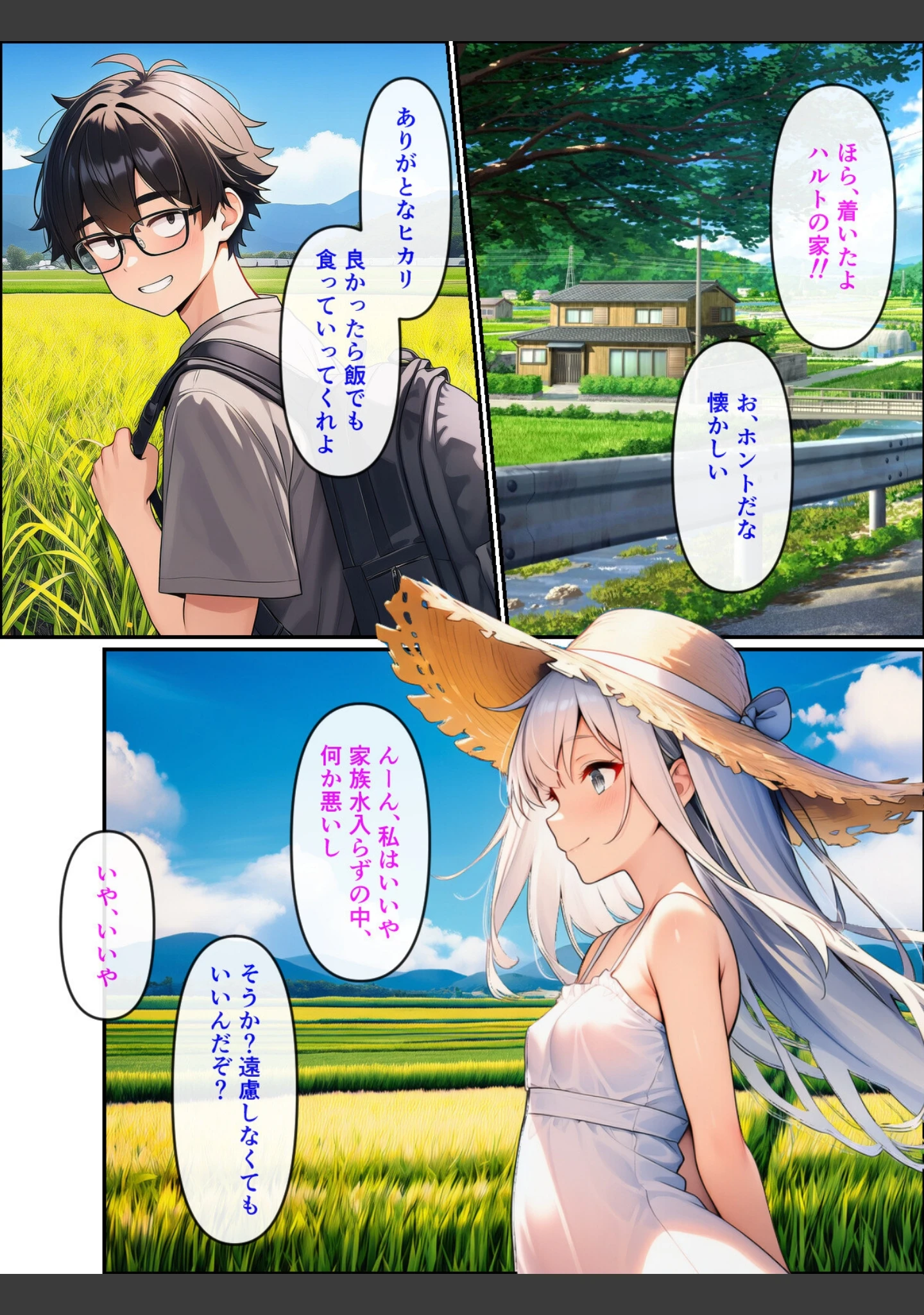 「久しぶりに帰った田舎で、幼なじみと思い出巡りする話【モザイク版】」（ぬぽぬぽらぼ） 試し読み 10ページ目