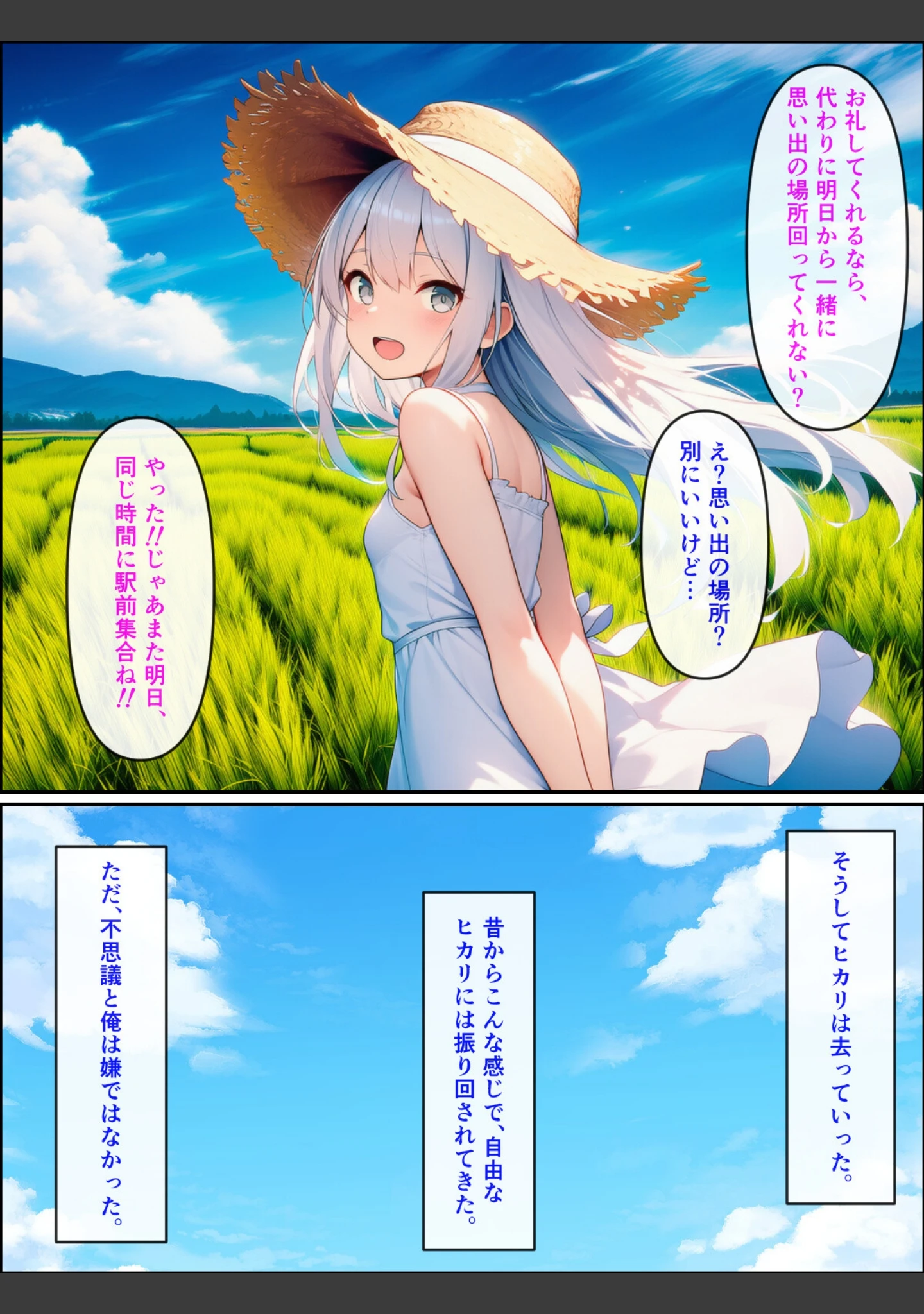 「久しぶりに帰った田舎で、幼なじみと思い出巡りする話【モザイク版】」（ぬぽぬぽらぼ） 試し読み 11ページ目