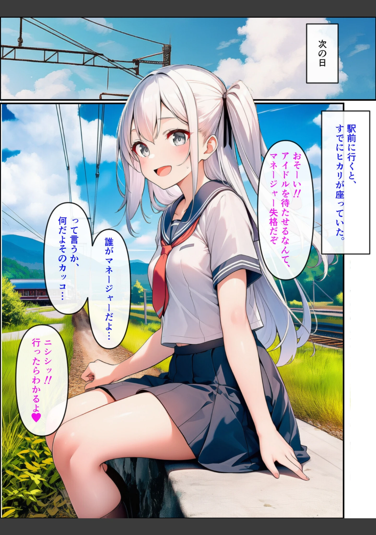 「久しぶりに帰った田舎で、幼なじみと思い出巡りする話【モザイク版】」（ぬぽぬぽらぼ） 試し読み 12ページ目