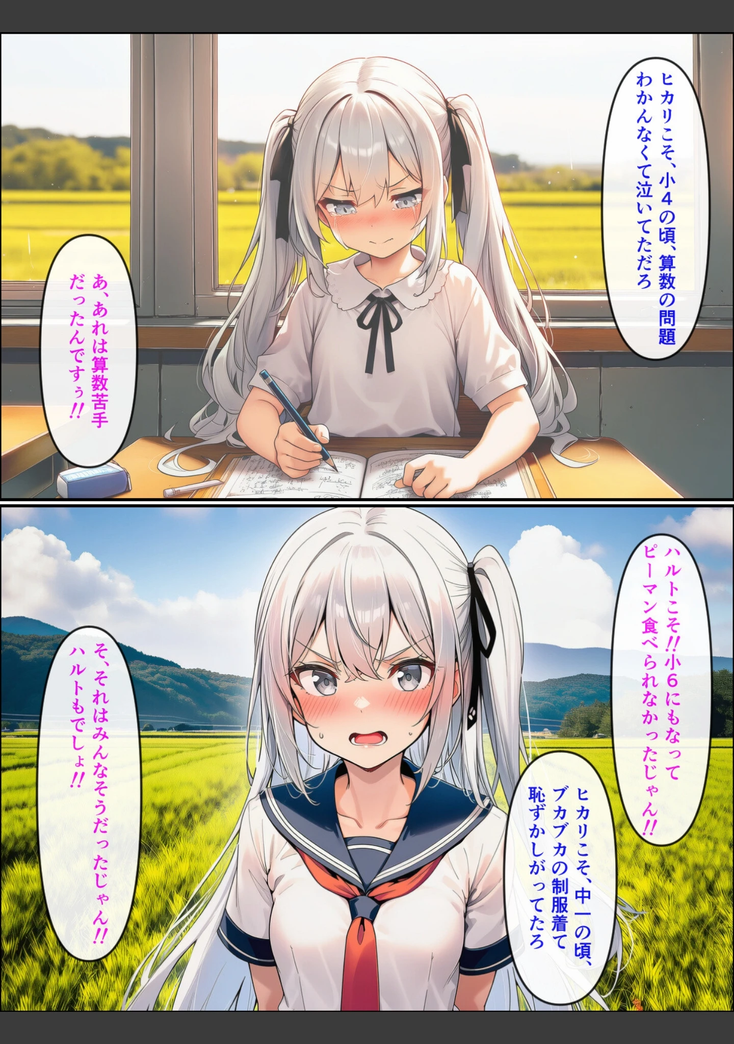 「久しぶりに帰った田舎で、幼なじみと思い出巡りする話【モザイク版】」（ぬぽぬぽらぼ） 試し読み 15ページ目