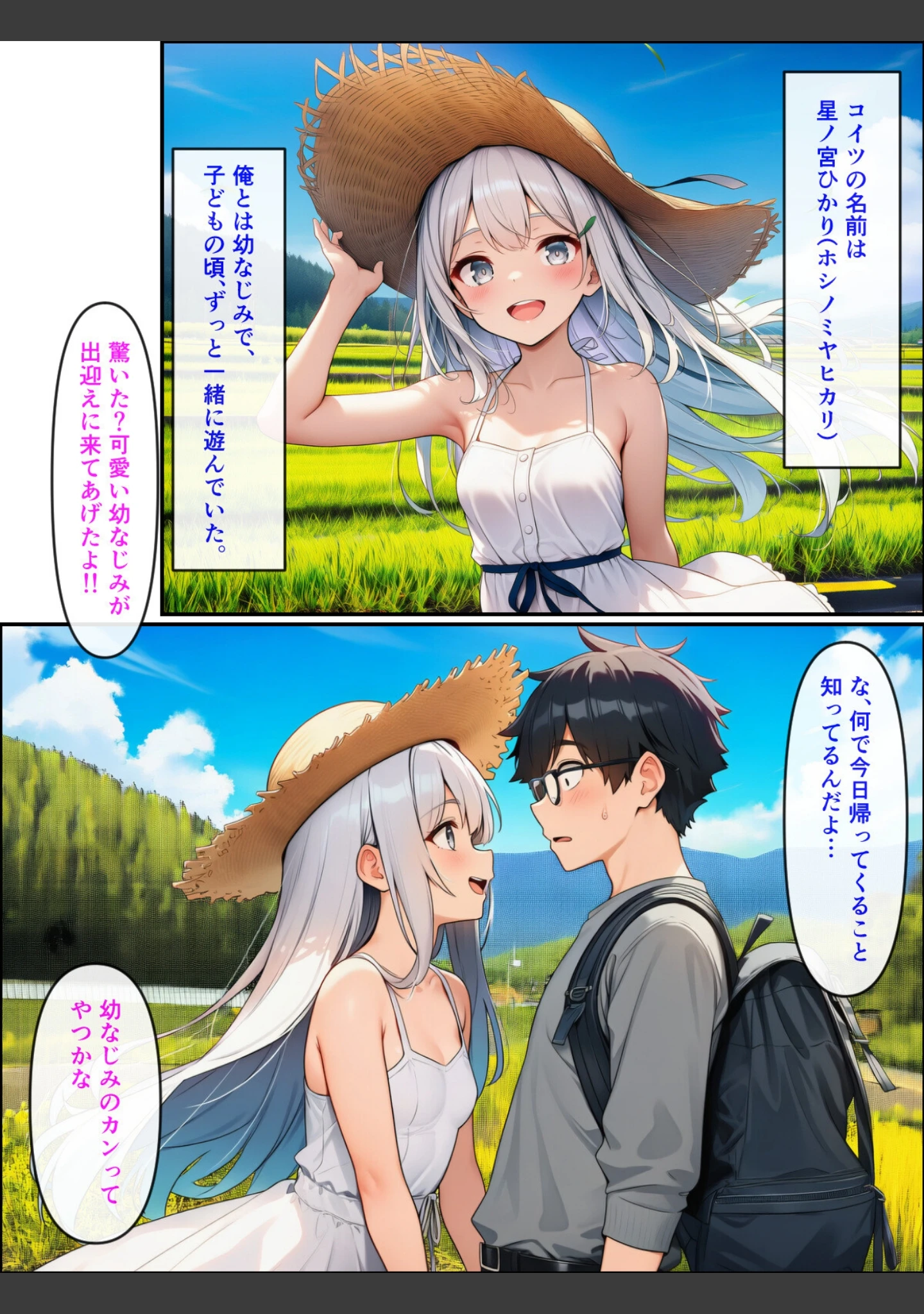 「久しぶりに帰った田舎で、幼なじみと思い出巡りする話【モザイク版】」（ぬぽぬぽらぼ） 試し読み 5ページ目