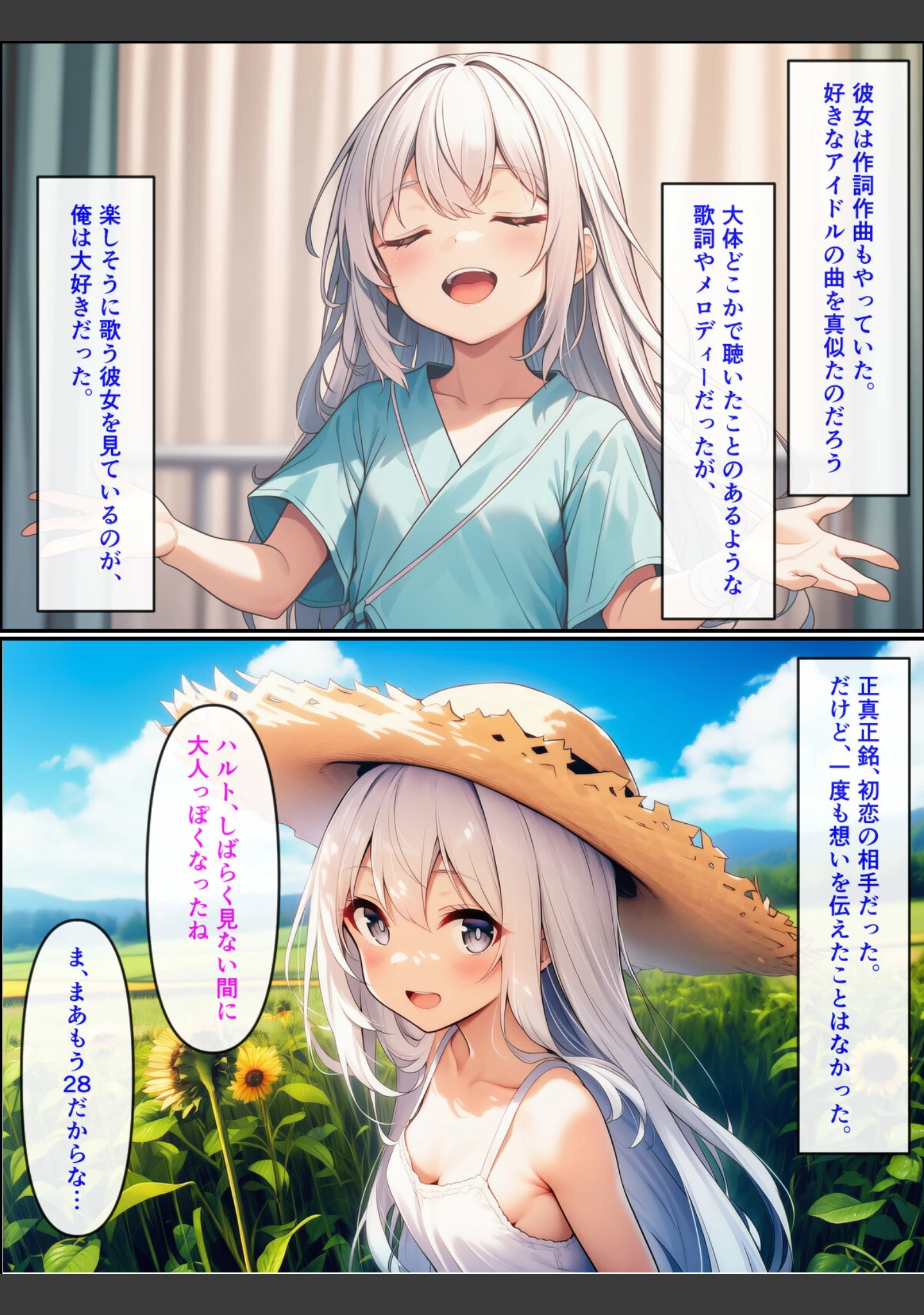 「久しぶりに帰った田舎で、幼なじみと思い出巡りする話【モザイク版】」（ぬぽぬぽらぼ） 試し読み 7ページ目