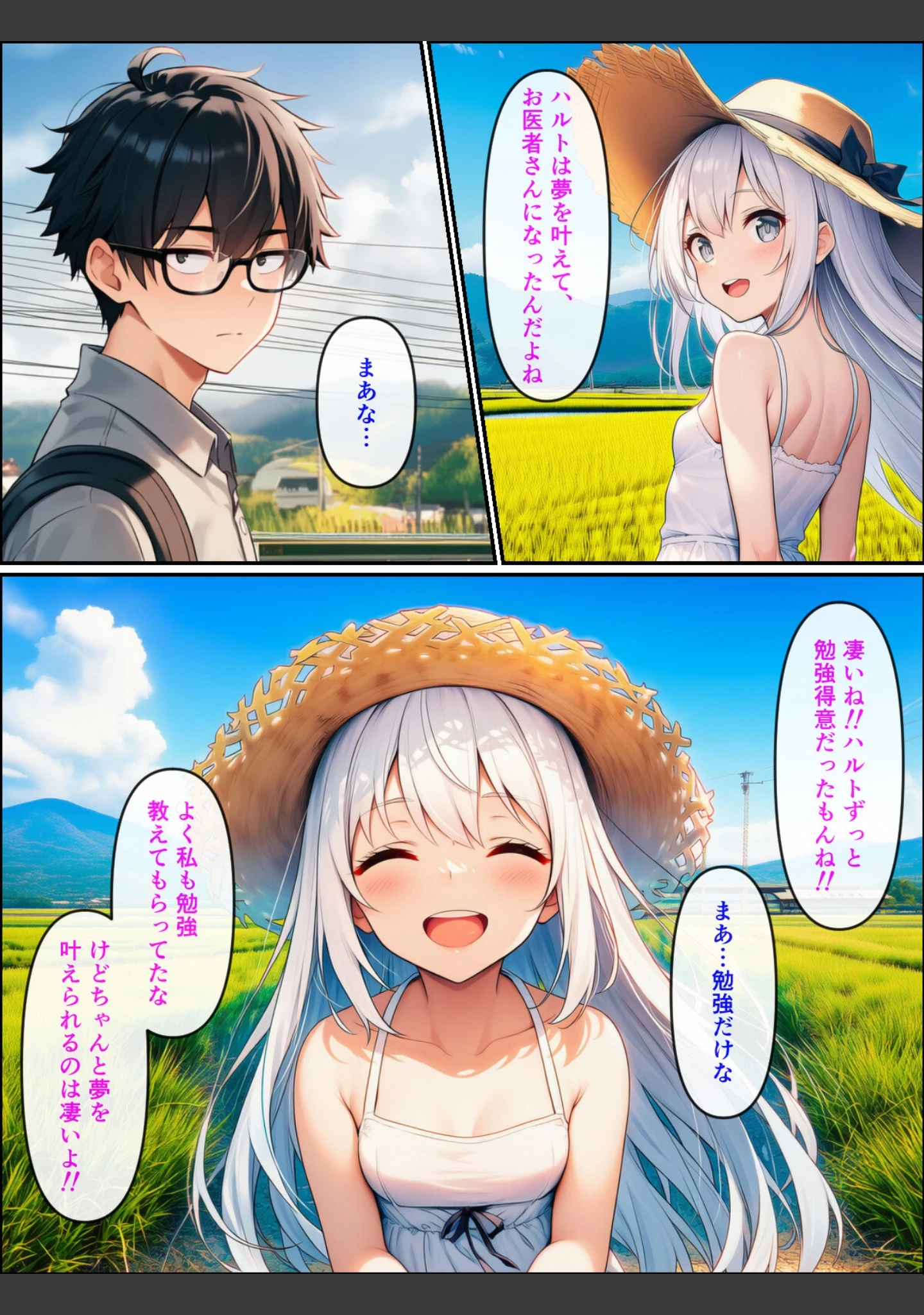 「久しぶりに帰った田舎で、幼なじみと思い出巡りする話【モザイク版】」（ぬぽぬぽらぼ） 試し読み 9ページ目