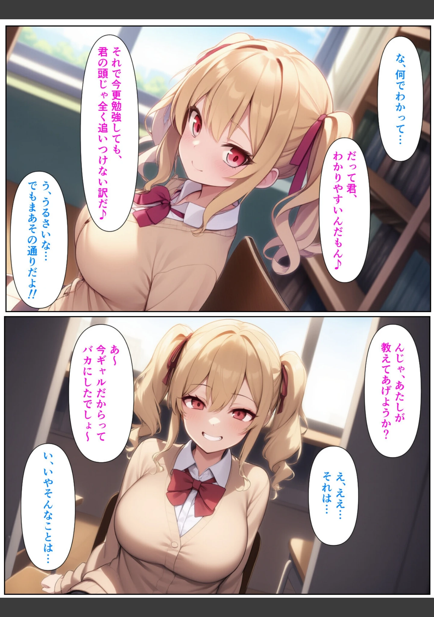 「優等生の金髪ツインテの巨乳ギャルさんとラブラブエッチする話【モザイク版】」（ぬぽぬぽらぼ） 試し読み 10ページ目