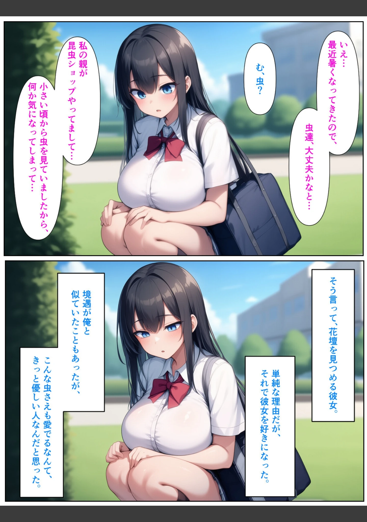 「優等生の金髪ツインテの巨乳ギャルさんとラブラブエッチする話【モザイク版】」（ぬぽぬぽらぼ） 試し読み 4ページ目