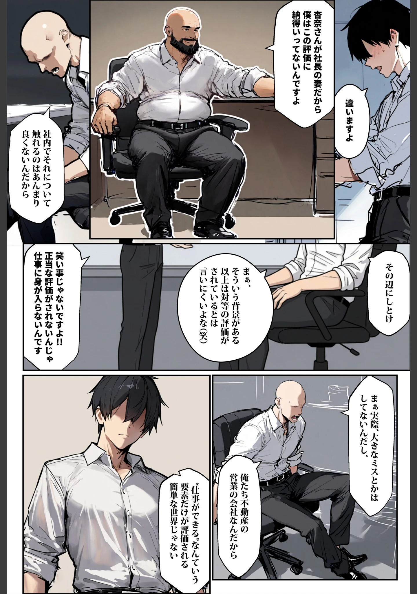 「どうせ、職場ハラハラSEXするのに巨乳の人妻にあーだのこーだの【棒消し修正版】」（ロマンガールズ） 試し読み 5ページ目