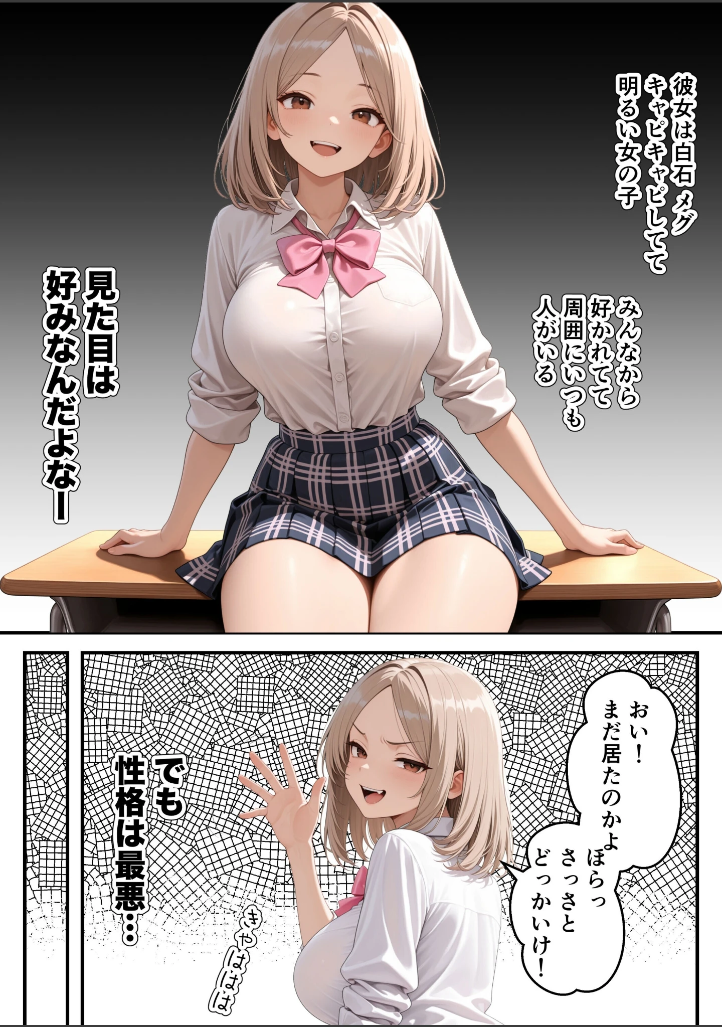 「いじめられっ子の僕が催●アプリで性悪ギャルから逆レ○プ_搾精ハーレム地獄【モザイク版】」（あふれだすにじる） 試し読み 7ページ目