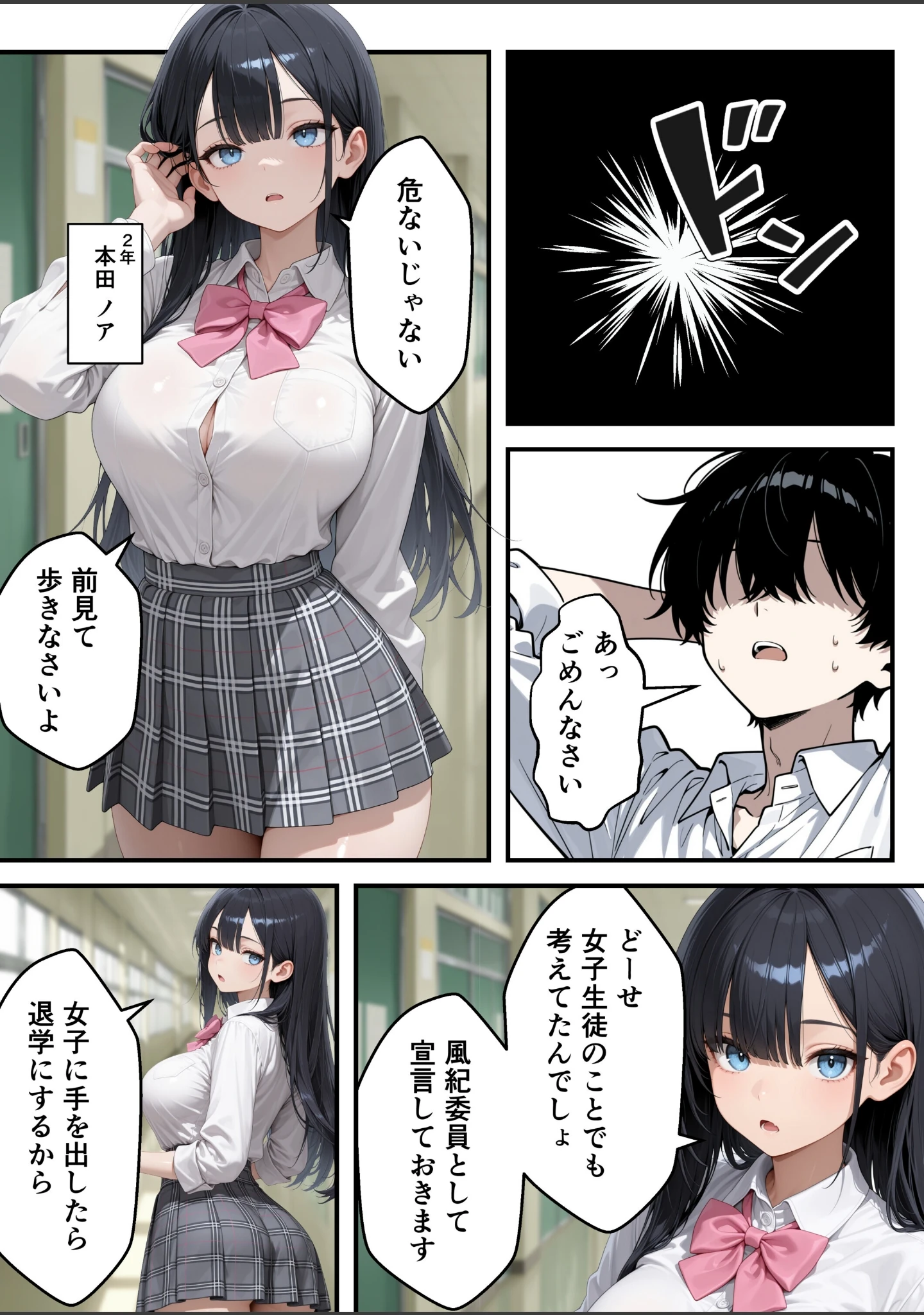 「いじめられっ子の僕が催●アプリで性悪ギャルから逆レ○プ_搾精ハーレム地獄【モザイク版】」（あふれだすにじる） 試し読み 9ページ目