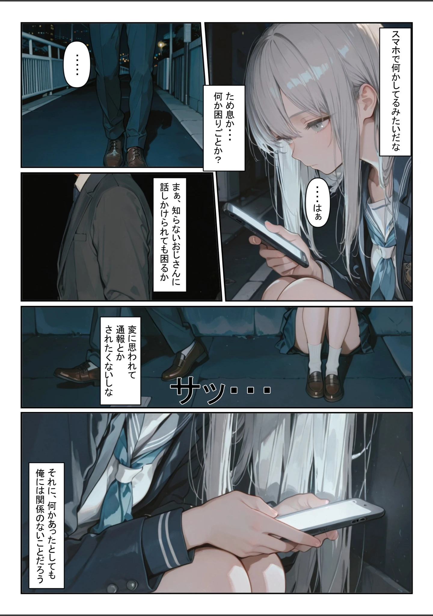 「家出少女を拾ったら【白抜き修正版】」（かまあげ館） 試し読み 2ページ目