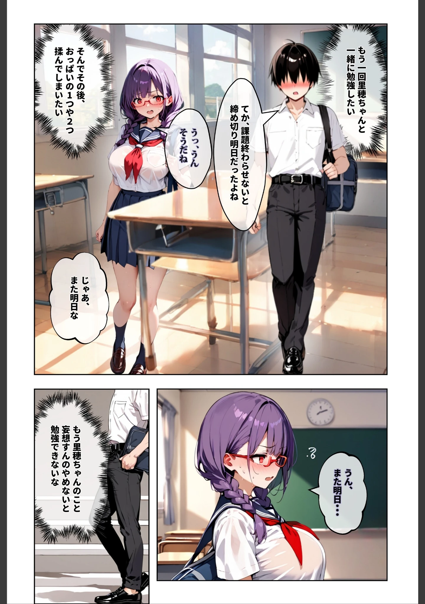 「ずっと好きだった女の子に彼氏がいたので、女友達にマ〇コを貸してもらった件【白抜き修正版】」（ロマンガールズ） 試し読み 14ページ目