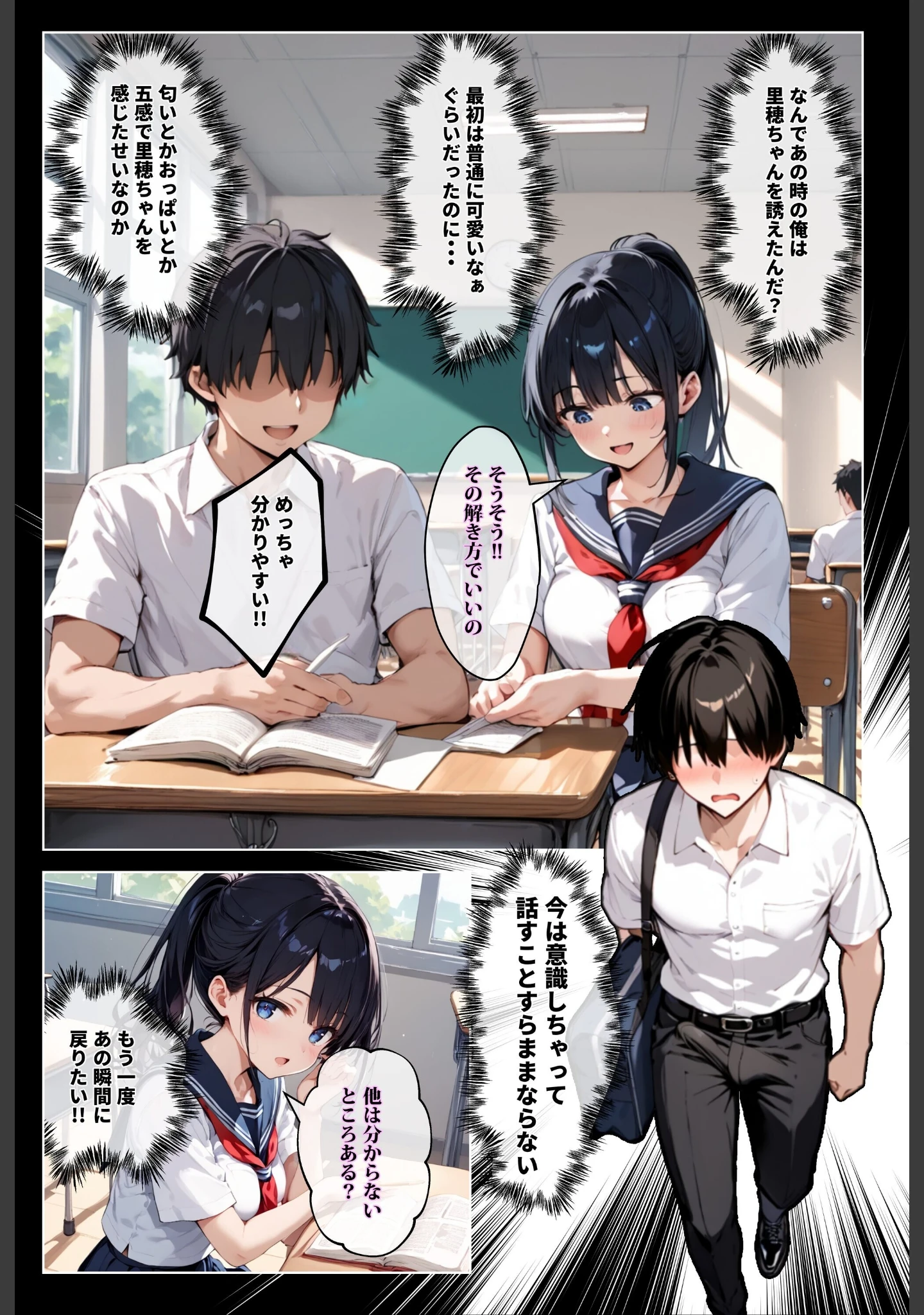 「ずっと好きだった女の子に彼氏がいたので、女友達にマ〇コを貸してもらった件【白抜き修正版】」（ロマンガールズ） 試し読み 15ページ目