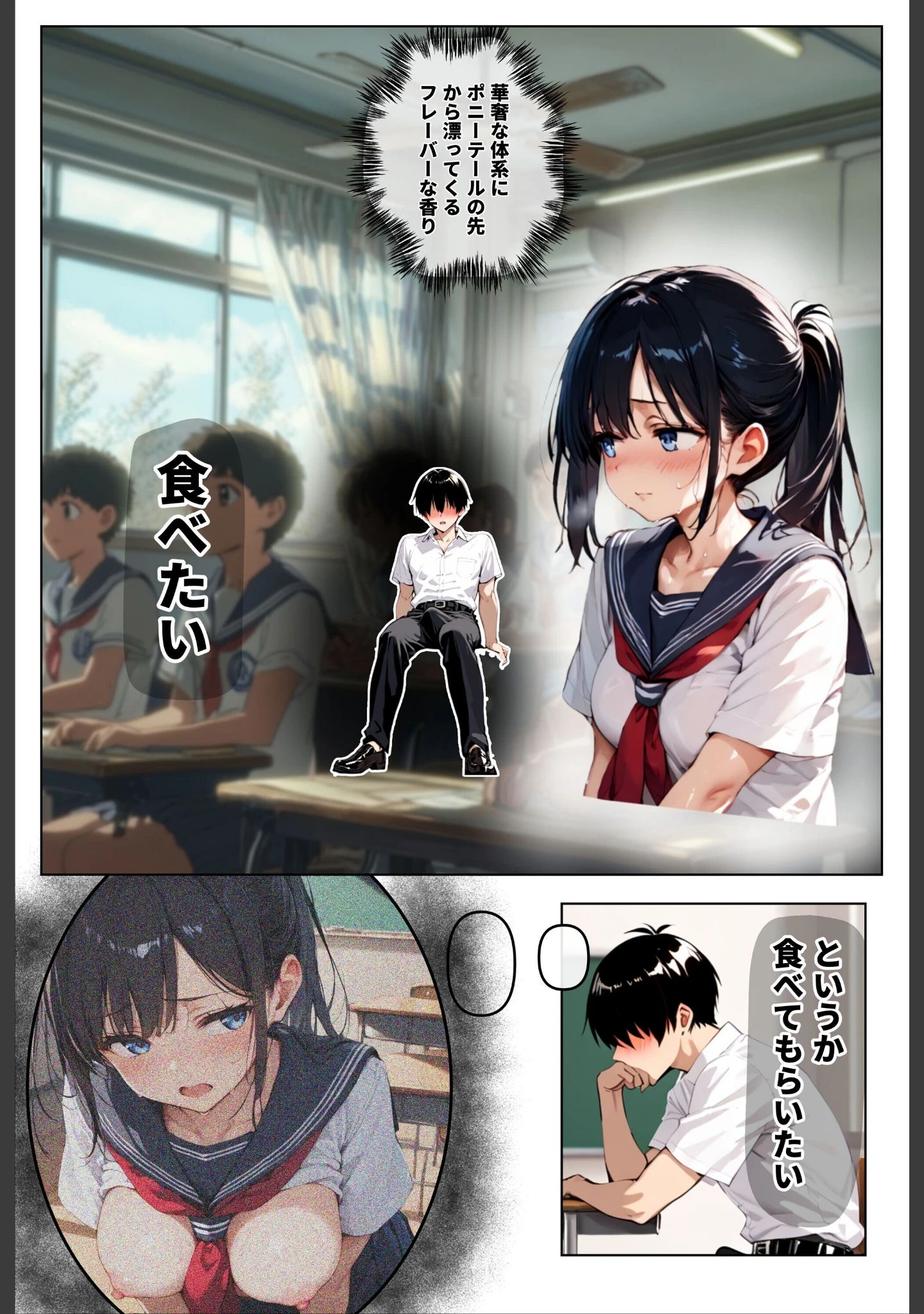 「ずっと好きだった女の子に彼氏がいたので、女友達にマ〇コを貸してもらった件【白抜き修正版】」（ロマンガールズ） 試し読み 6ページ目