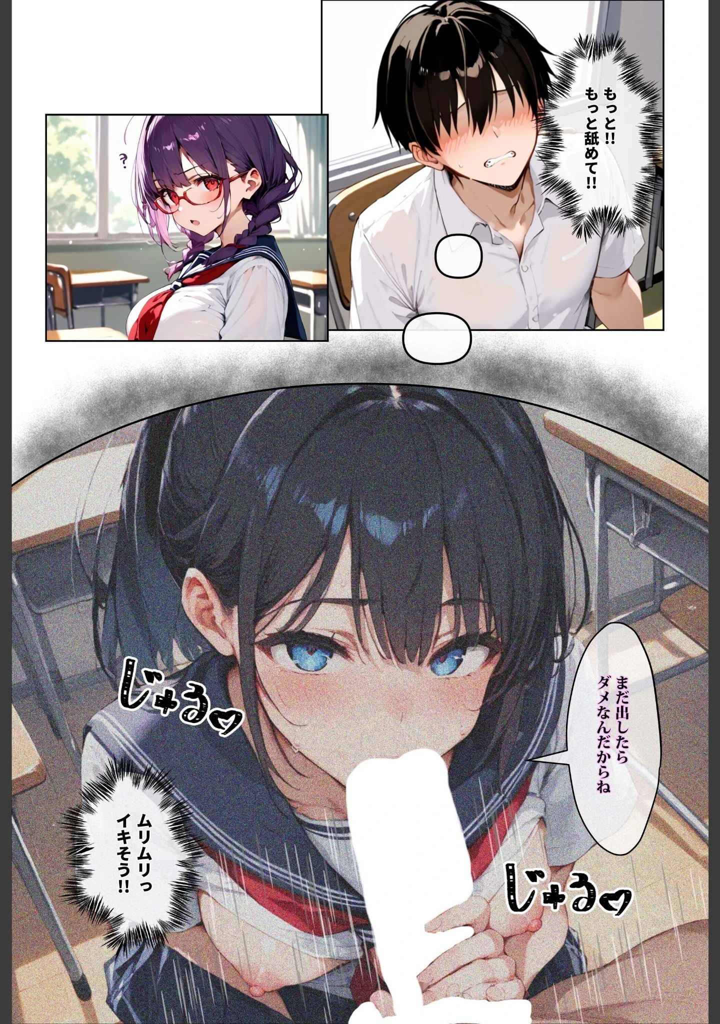 「ずっと好きだった女の子に彼氏がいたので、女友達にマ〇コを貸してもらった件【白抜き修正版】」（ロマンガールズ） 試し読み 8ページ目