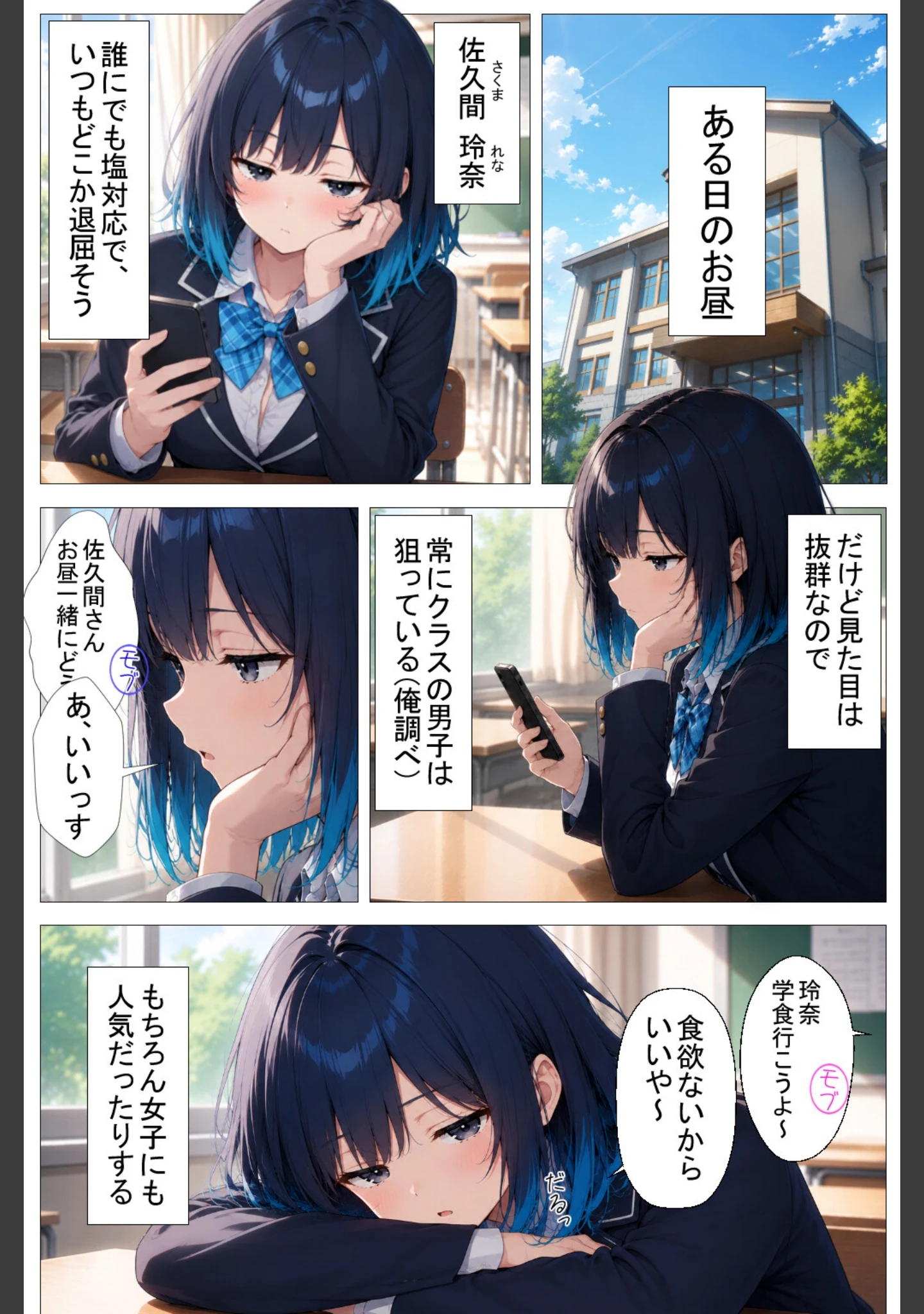「陰キャの俺をセックスの練習台にしたクールギャルが種付けされてメス堕ちした件【白抜き修正版】」（ヒロインファクトリー） 試し読み 2ページ目